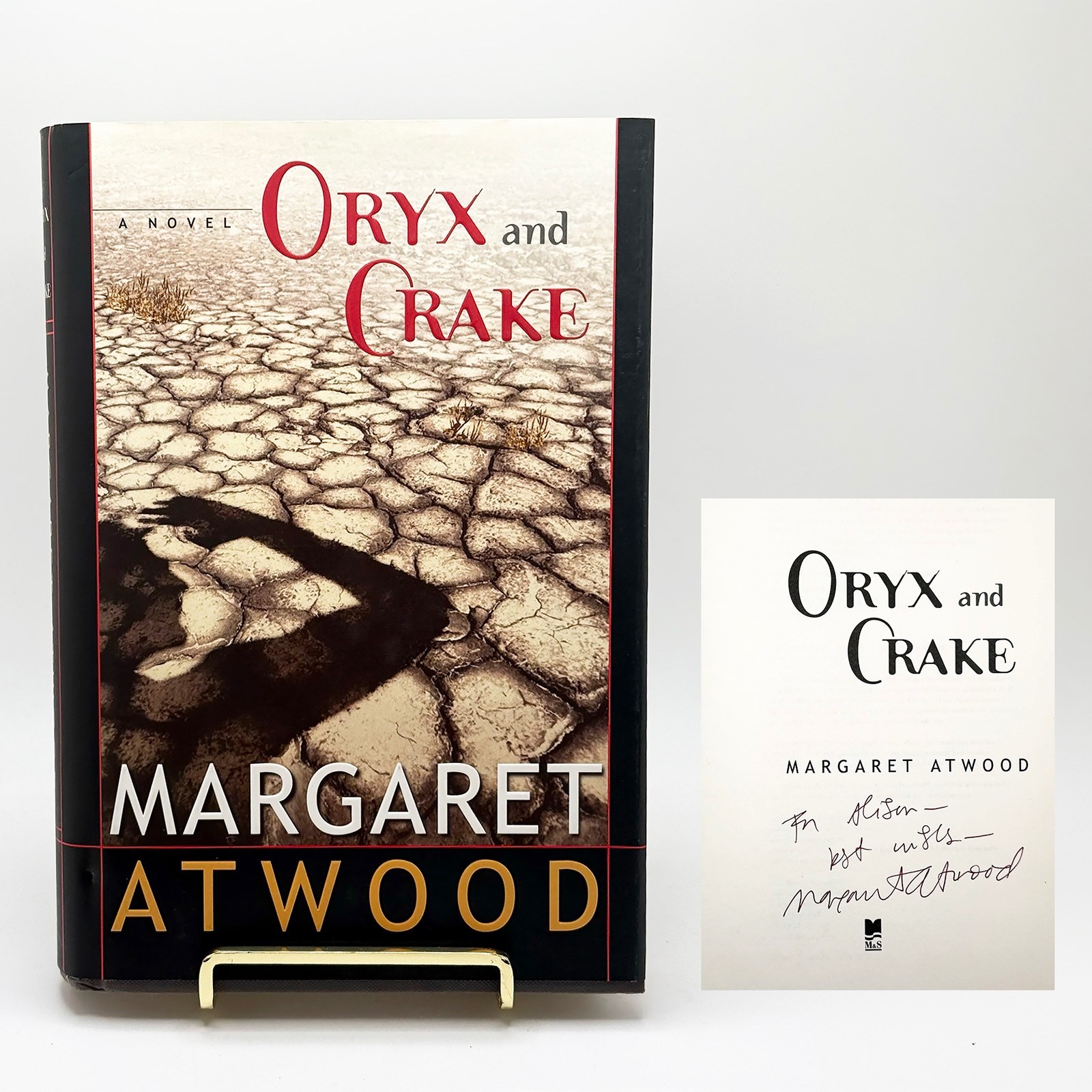 SIGNED Margaret Atwood – Oryx and Crake – 1st Edition 1st Printing 2003 M&S