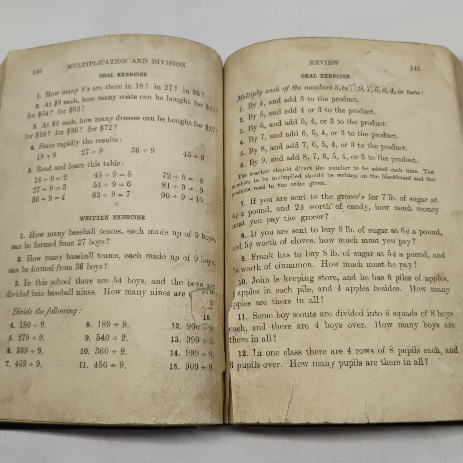 Antique 1915 Essentials Of Arithmetic Primary Book Wentworth Smith Homeschooling