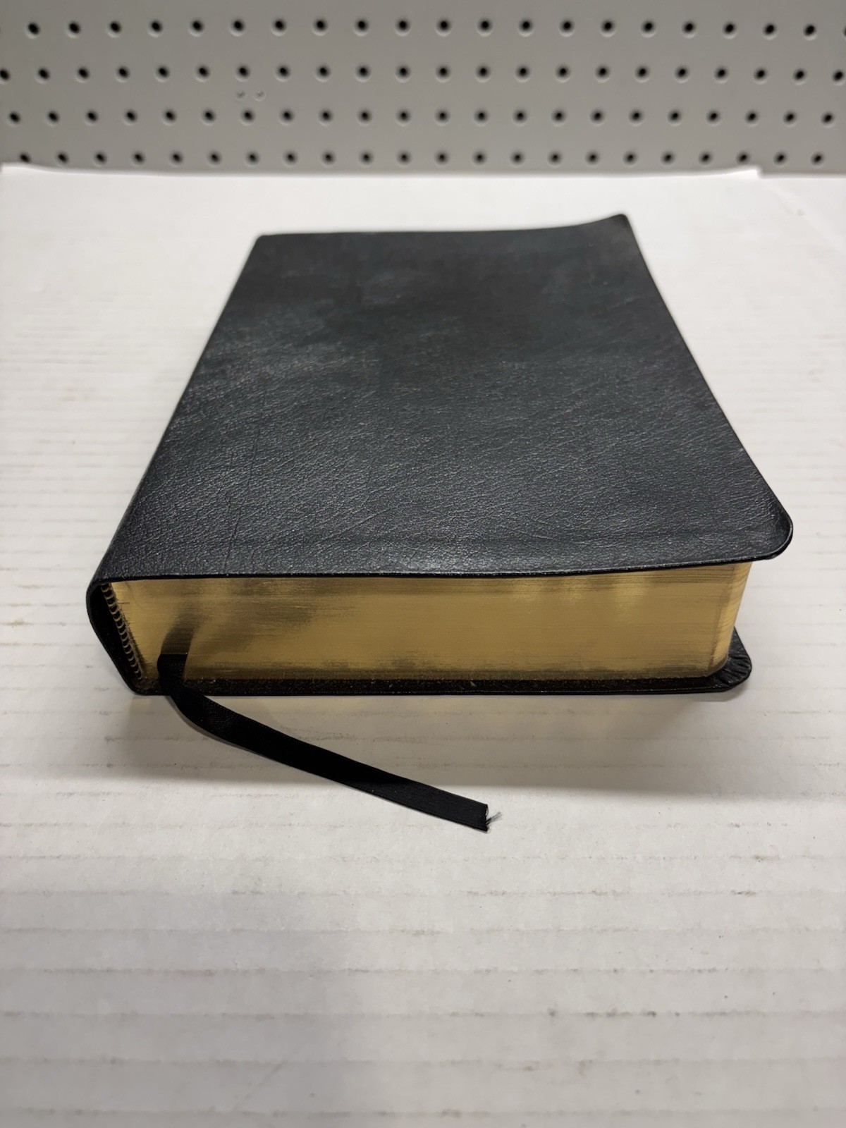 The Message Bible (Larger Print) Black Genuine Leather – Peterson Excellent