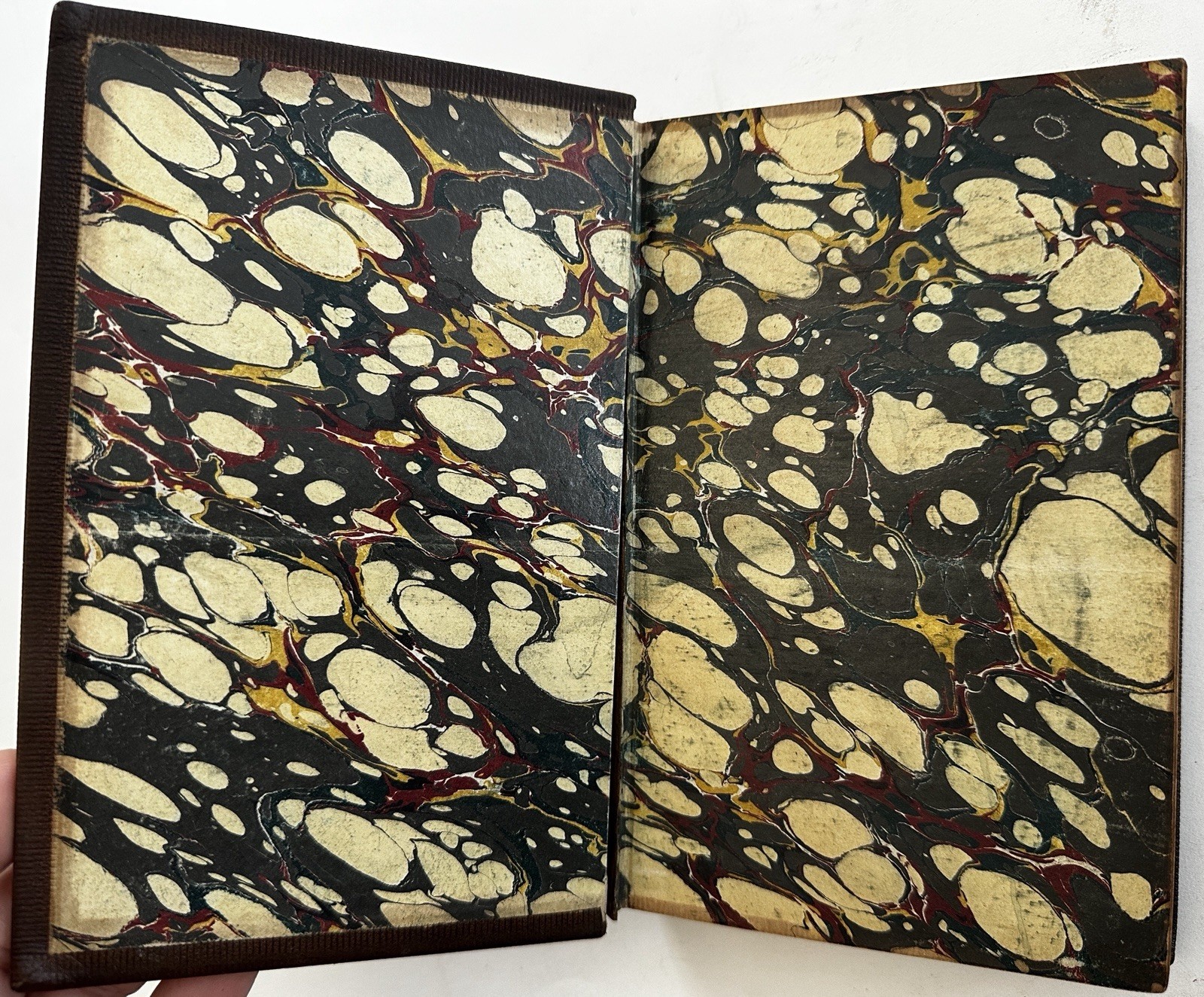 Embossed publisher’s fine gift leather binding 1855 Goldsmith Essays Poems Plays