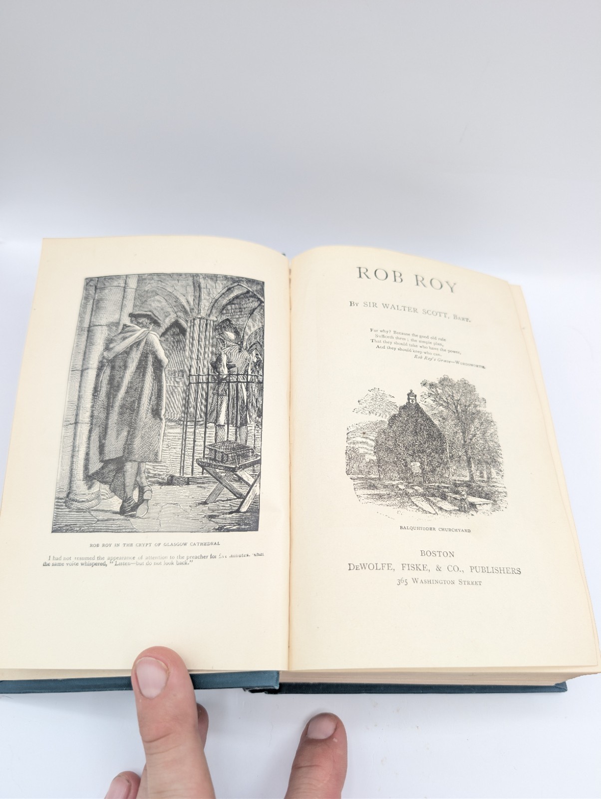 Antique 1880s Sir Walter Scott 3-Volume Hardcover Set – DeWolfe Fiske & Co. – De