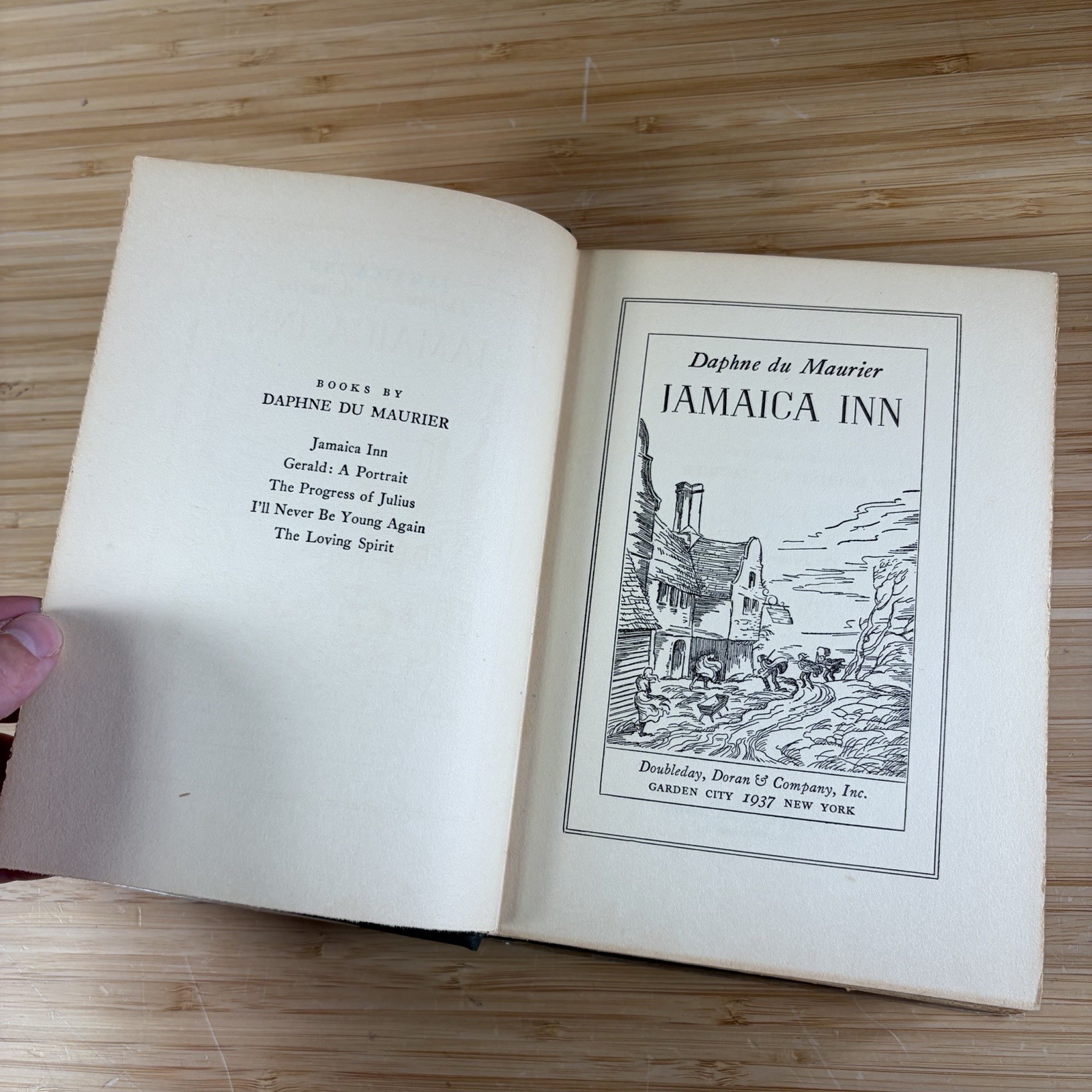 JAMAICA INN 1936 Daphne Du Maurier 1st Edition Doubleday, Doran HC Book
