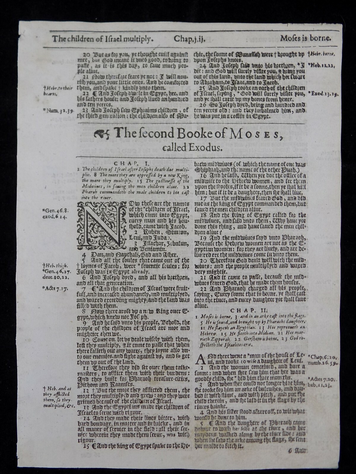 1625 KING JAMES BIBLE KJV LEAVES * YOU PICK* LAST PRINTED DURING THE KING’S LIFE
