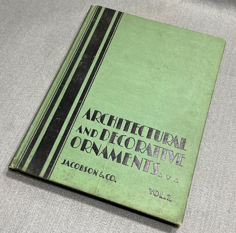 OLD ARCHITECTURE BOOK ARCHITECTURAL ORNAMENTS CATALOG CEILINGS FRIEZES ECT 1929