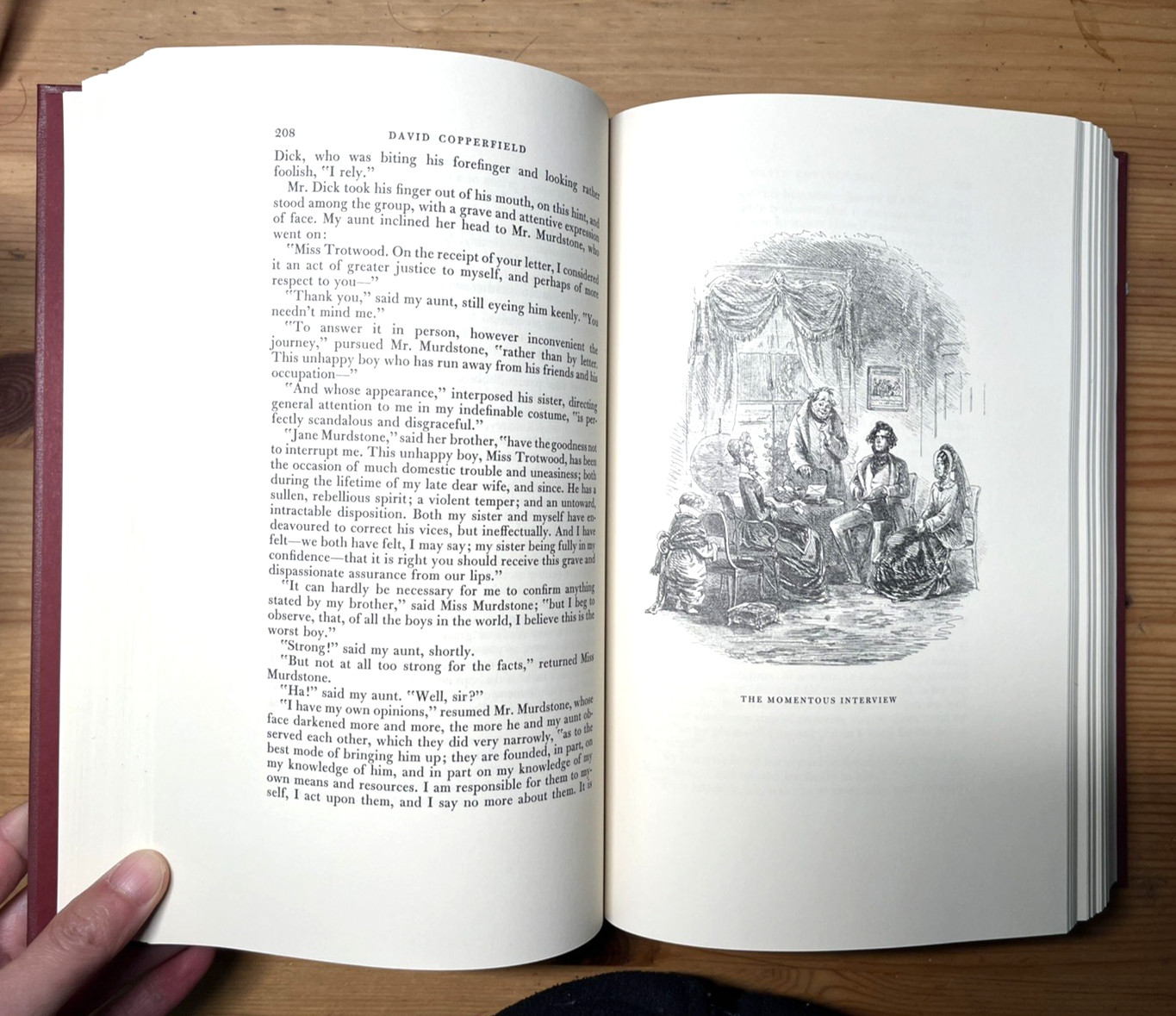David Copperfield Charles Dickens -Folio Society quarter leather bound