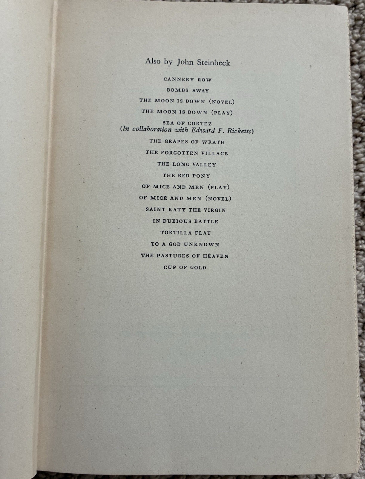 THE WAYWARD BUS by John Steinbeck – 1947 Viking Press First Edition