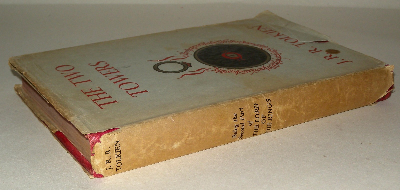 The Two Towers Tolkien 1957 1st Ed 5th Imp HB DJ Allen & Unwin
