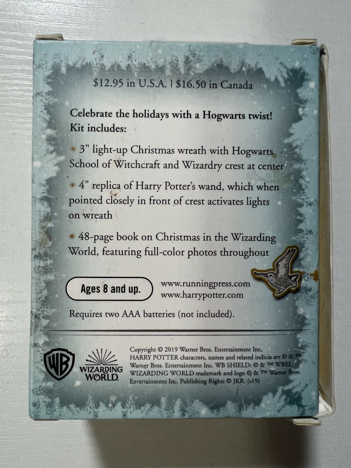 RP Minis Ser.: Harry Potter: Hogwarts Christmas Wreath and Wand Set : Lights Up!