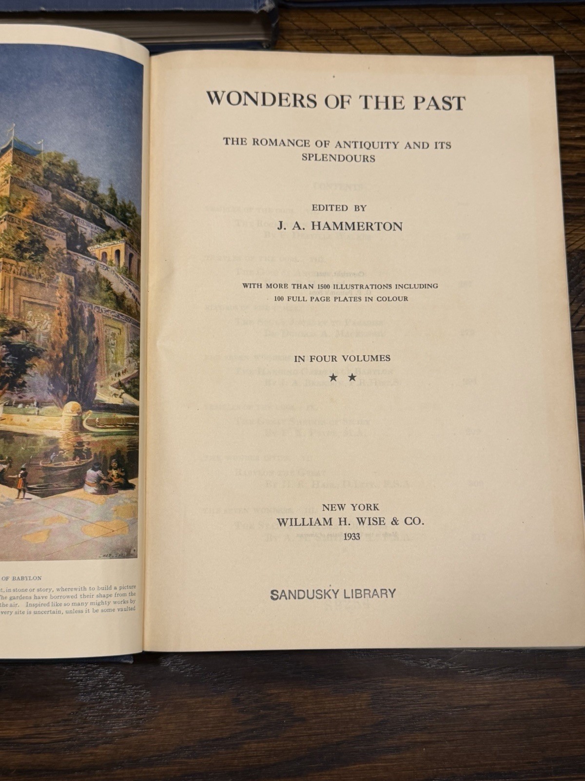 Wonders of the Past 4 Vol Set 1923-24 J A Hammerton G P Putnam Illustrated HC