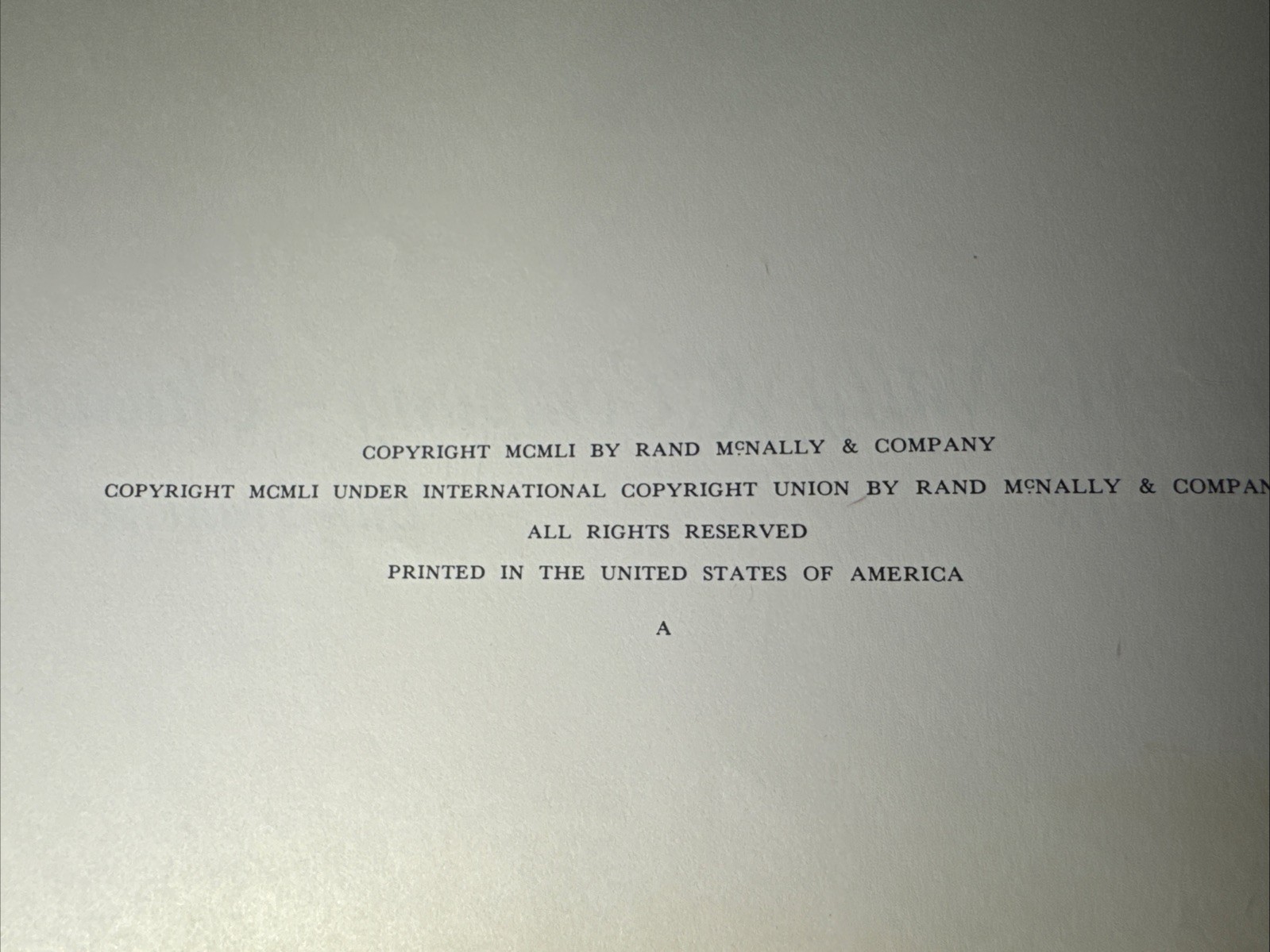 Rand McNally Cosmopolitan World Atlas 2nd Edition 1951 Vintage Hardcover