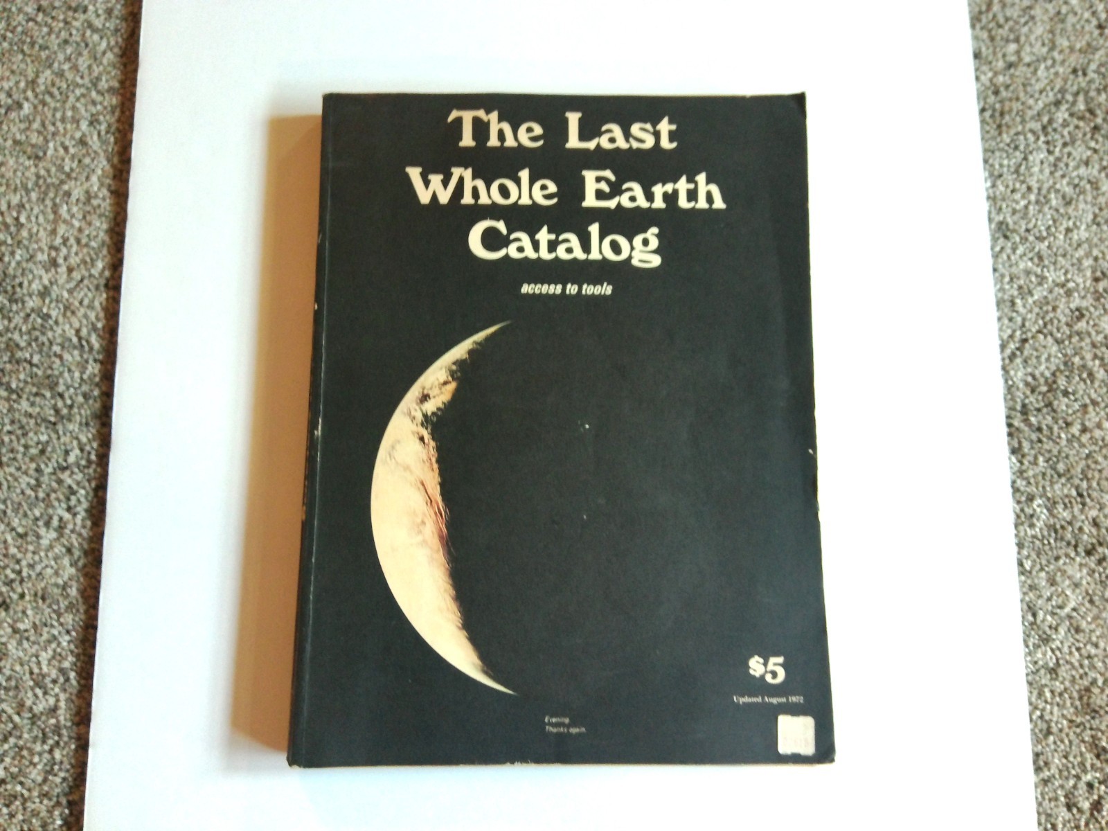 The Last Whole Earth Catalog Access to Tools Paperback 1971, Random House