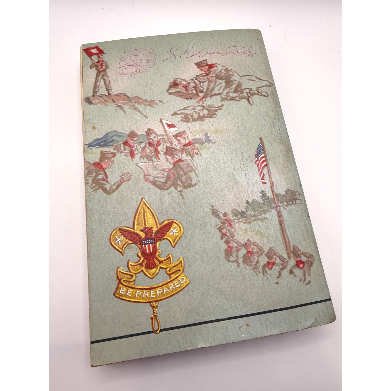 Vintage 1959 Boy Scout Handbook Norman Rockwell Cover BSA Softcover Manual