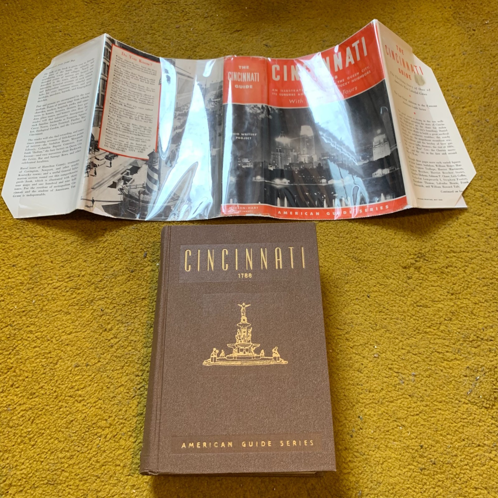 1943 Cincinnati WPA American Guide Series Book Ohio History 1st Edition WPA AGS
