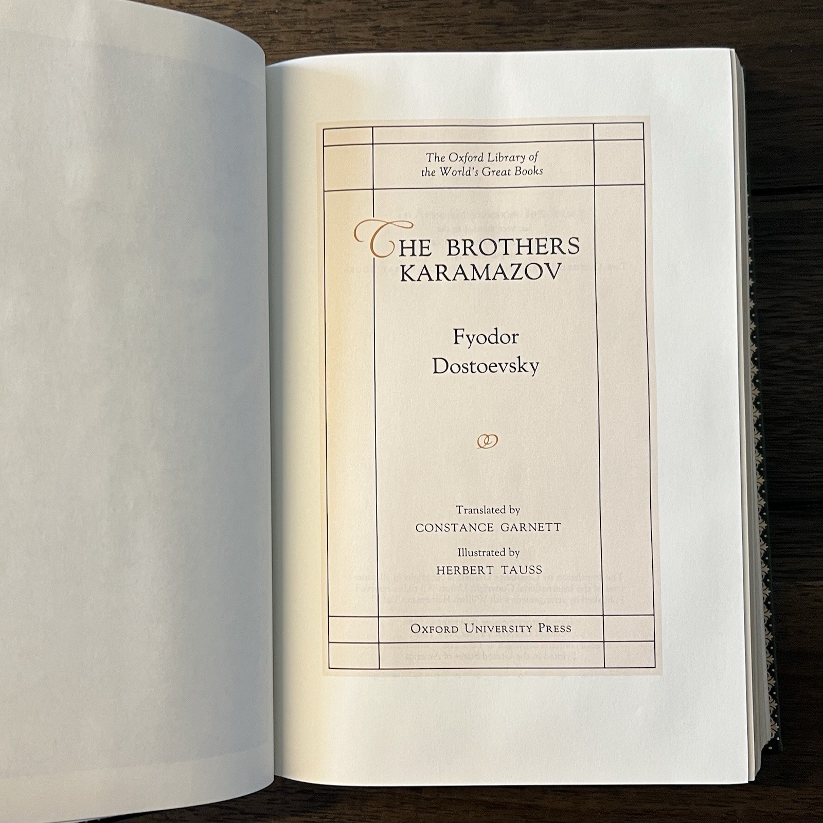 Oxford Library Of World’s Great Books: Brothers Karamazov – Fyodor Dostoevsky