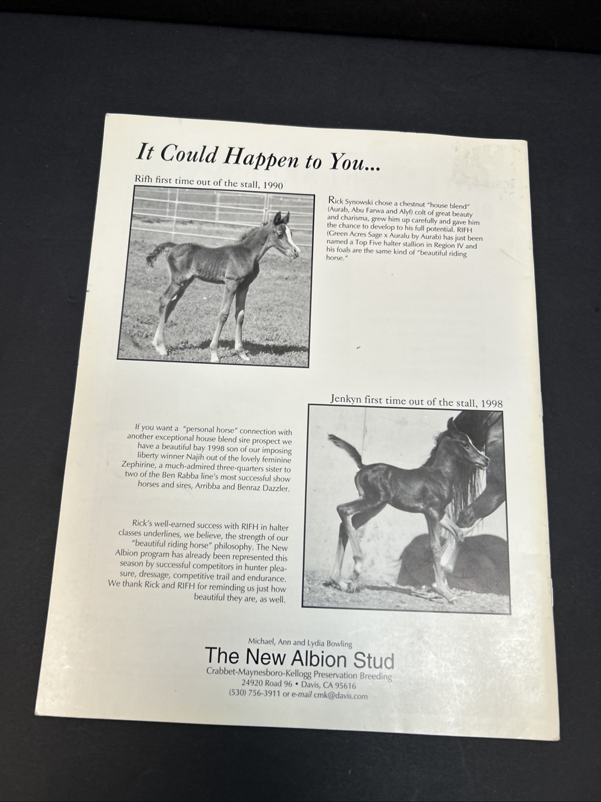 Arabian Visions Magazine Horse July 1998 Vintage