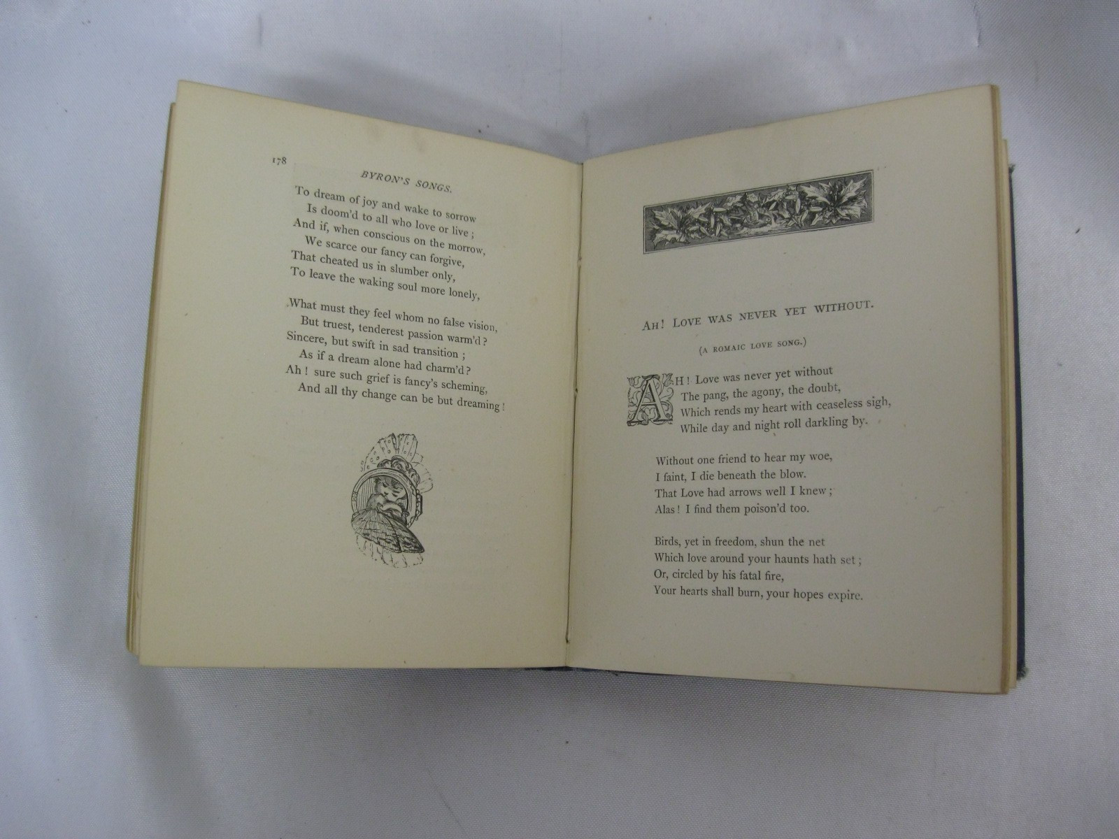 Songs by Lord Byron Virtue & Co Publishers 1872 Good Condition