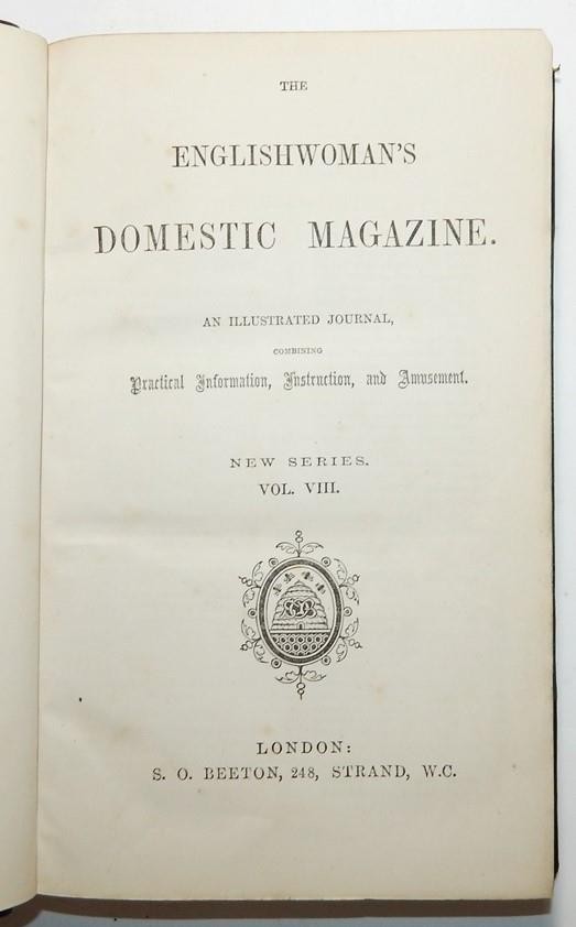 1864 THE ENGLISHWOMAN’S DOMESTIC MAGAZINE New Series Vol 8 Colour Plates FASHION