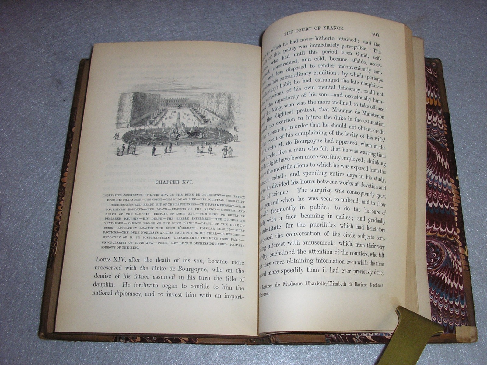 Antique France History Books Life of Louis XIV Pardoe Illustrated Leather 1847
