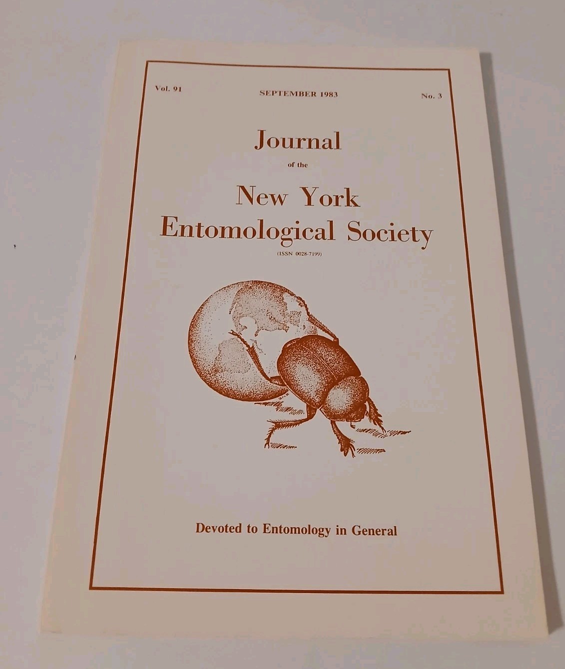 Journal of the New York Entomological Society September 1983 Vol 91 No 3