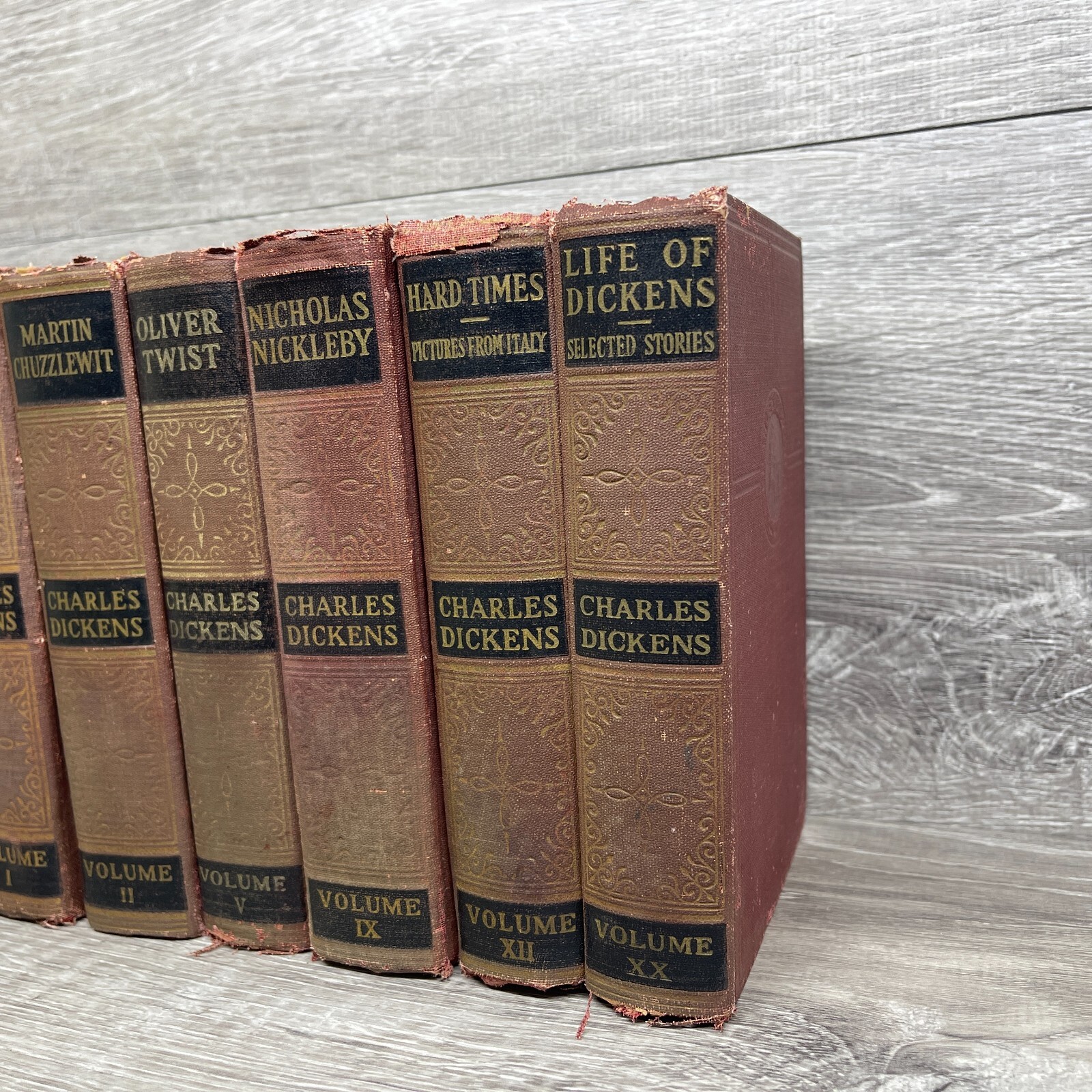 The Works Of Charles Dickens Vintage 1867 1868 Lot David Coperfield Incomplete