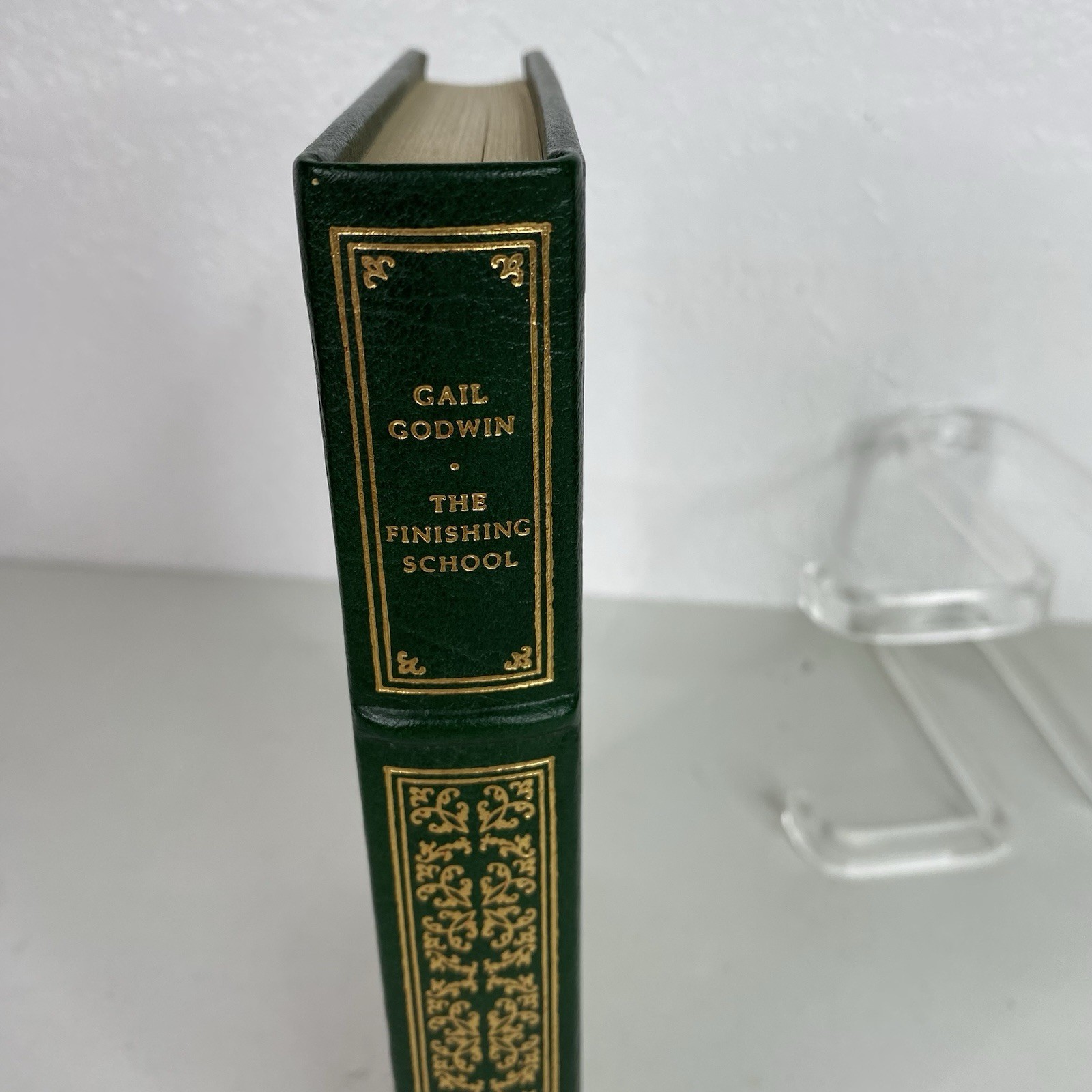 The Finishing School Gail Godwin Signed Book Franklin Library 1984 Gilded Edges