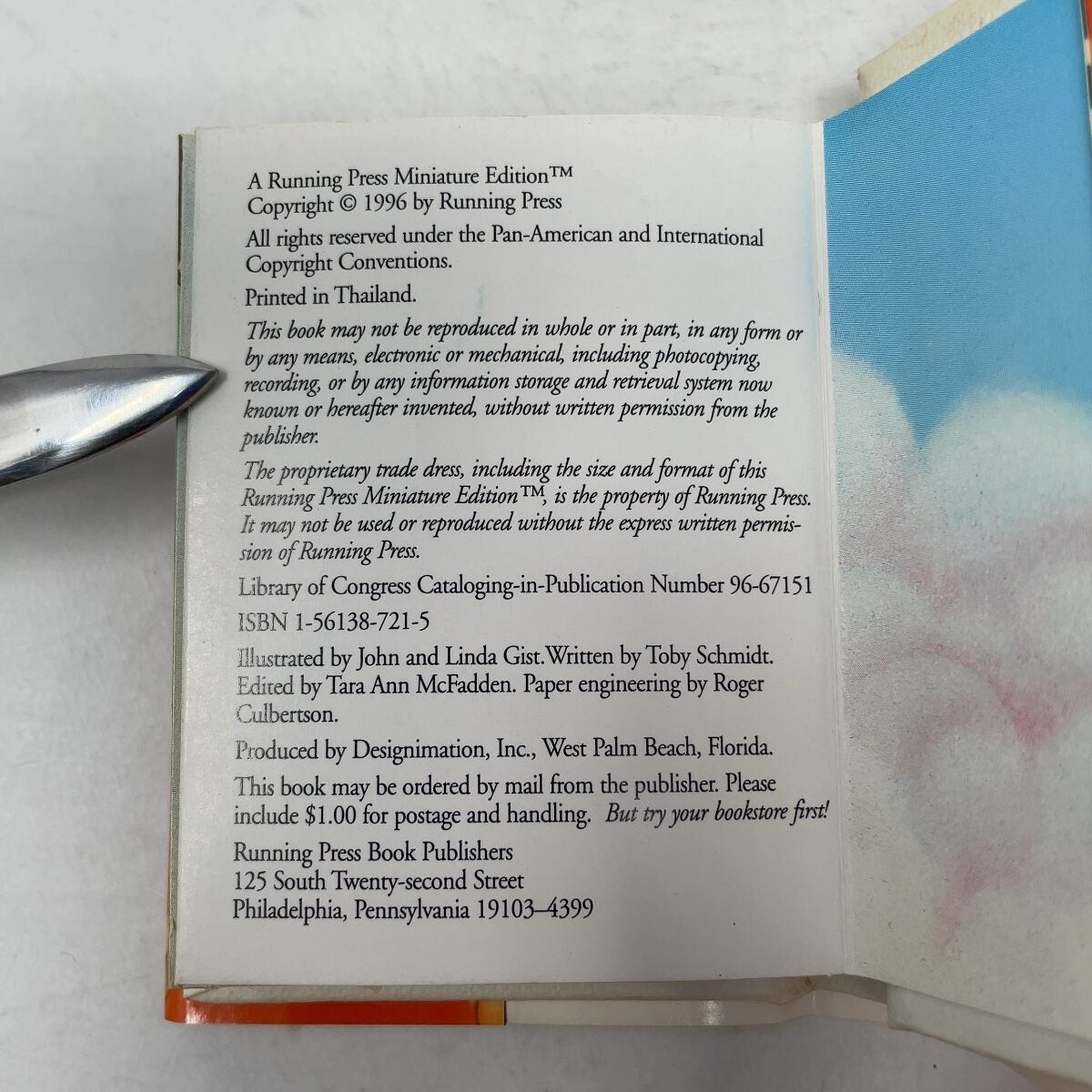 I Love You! (Miniature Edition Pop-Up Books) by Running Press HC First Edition