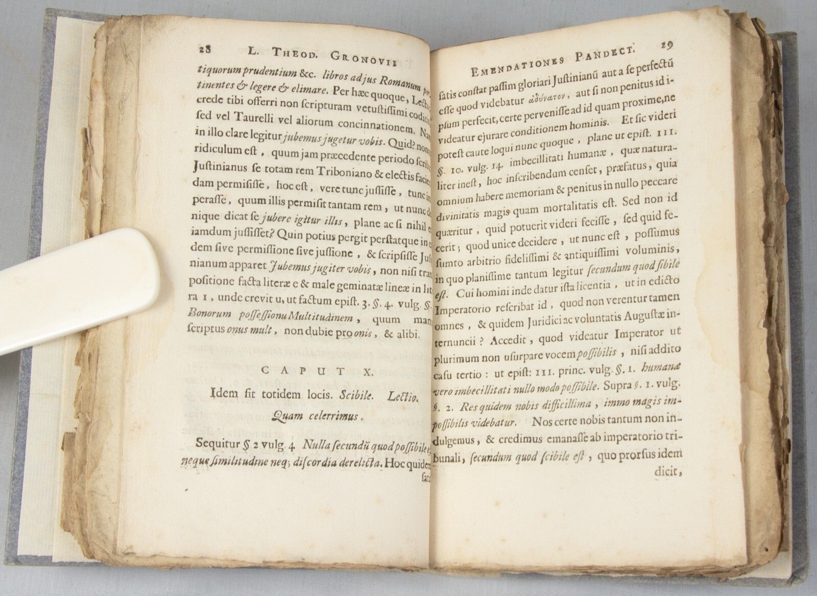 GRONOVIUS – Roman Law – Florentine Pandects – 1685 Leiden 1st ed – Magliabechi