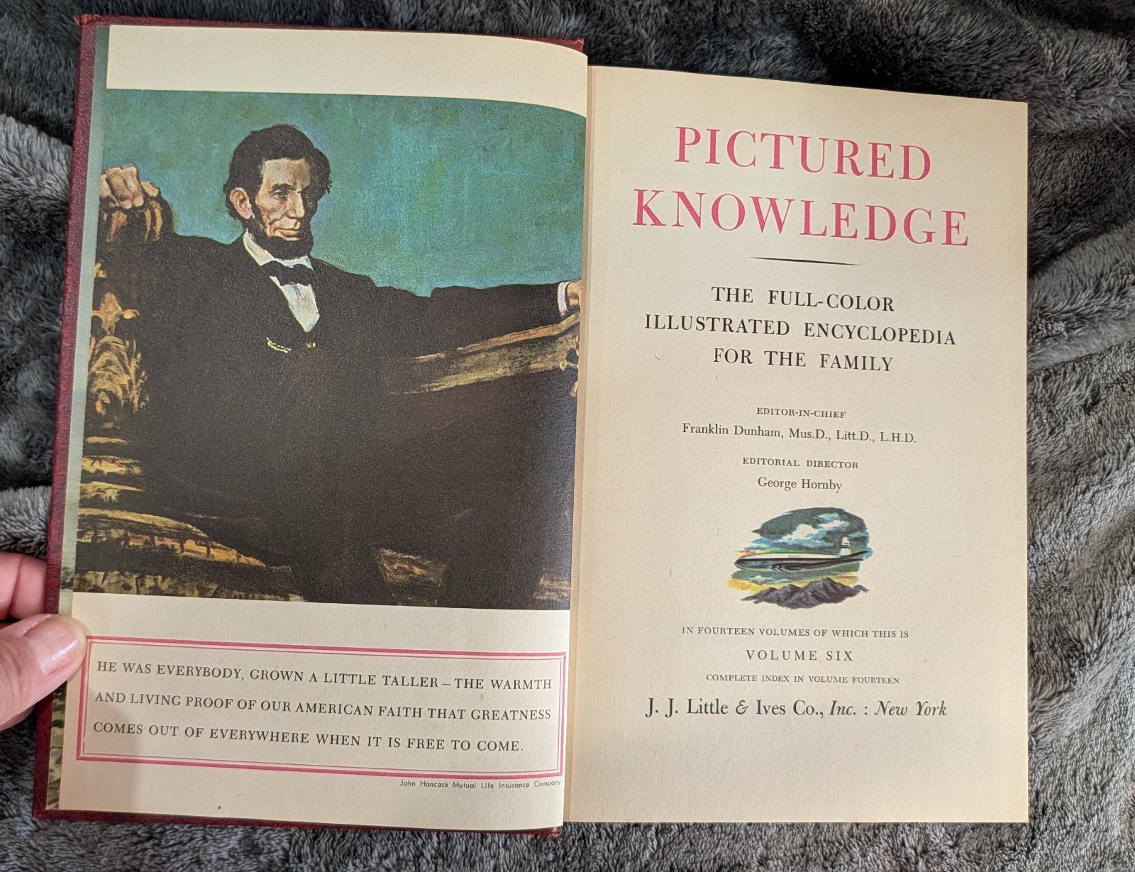 1957, J.J. Little & Ives Pictured Knowledge, Color Encyclopedia, Vol 6 2nd Print