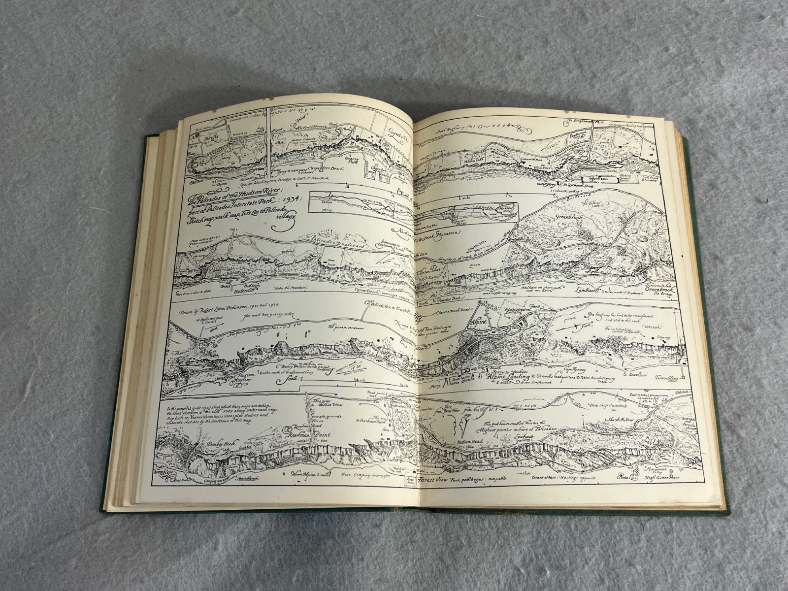 Antique New York Book NY Walk Book New York City Hudson Long Island w/Maps 1936