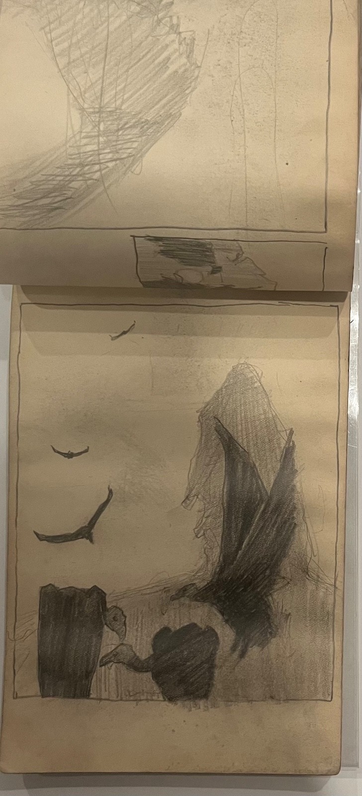 Antique Donald Mills (B. 1896) American Sketchbooks of Drawings