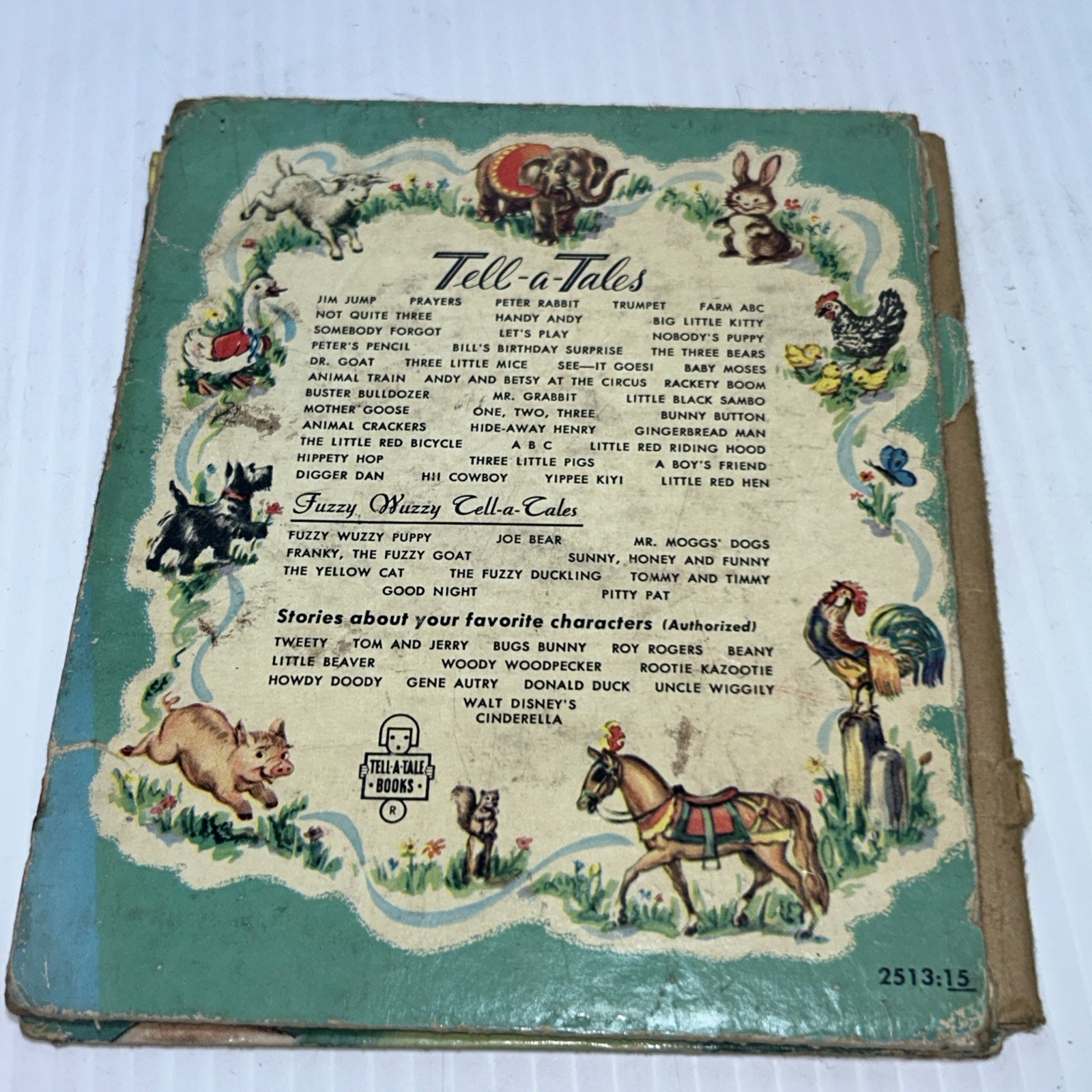 Vintage Tell-A-Tale Book, Whitman Publishing A Teeny-Tiny Tale 1955 See Pics!