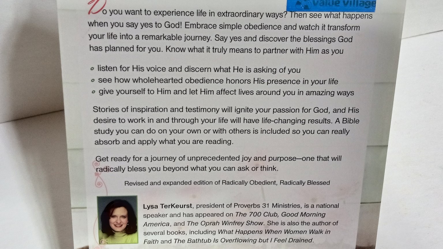 What Happens When Women Say Yes to God Lysa TerKeurst 2007 Revised Edition