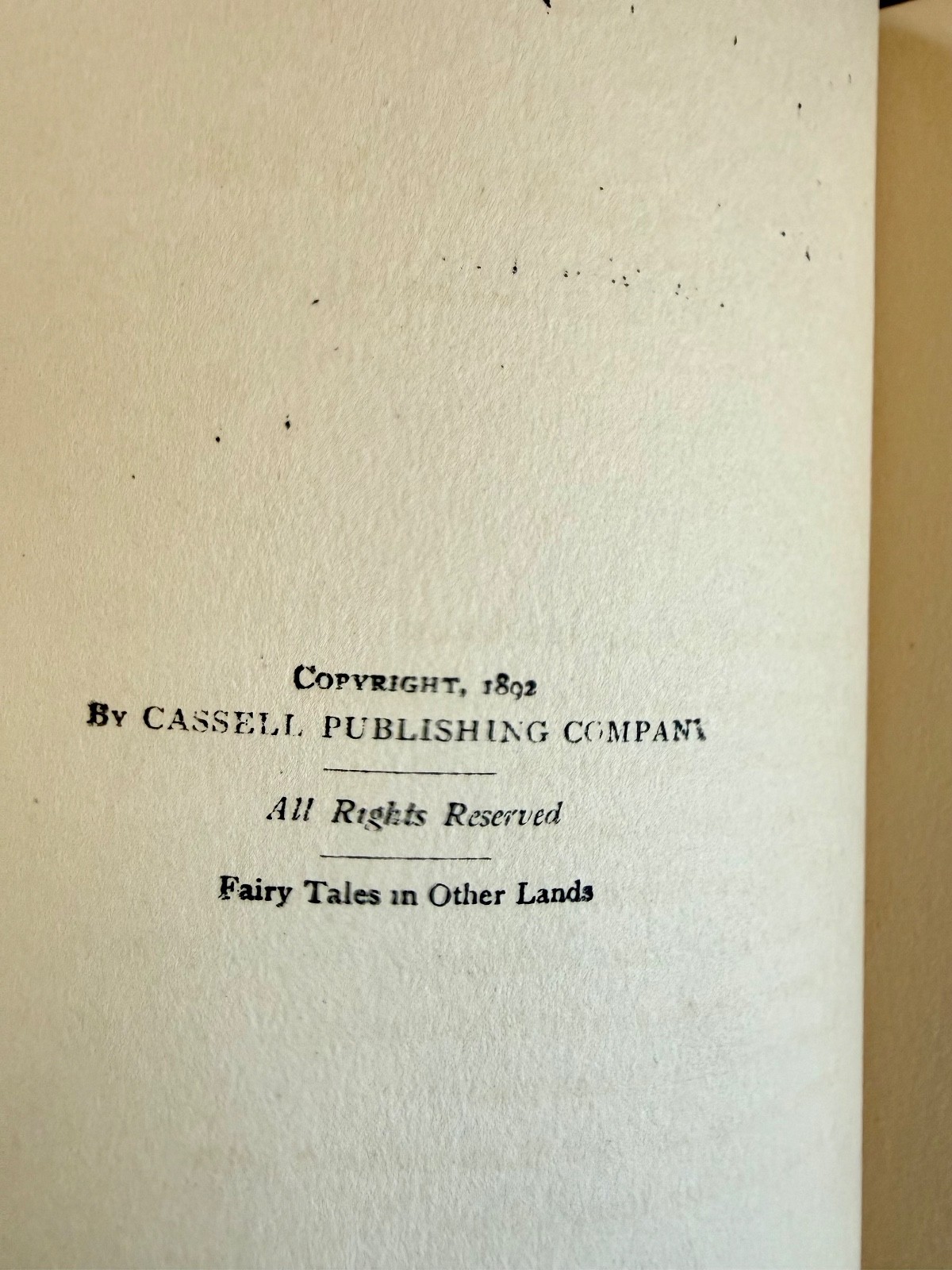 FAIRY TALES IN OTHER LANDS by JULIA GODDARD, ILLUSTRATED ANTIQUE HARDCOVER 1892