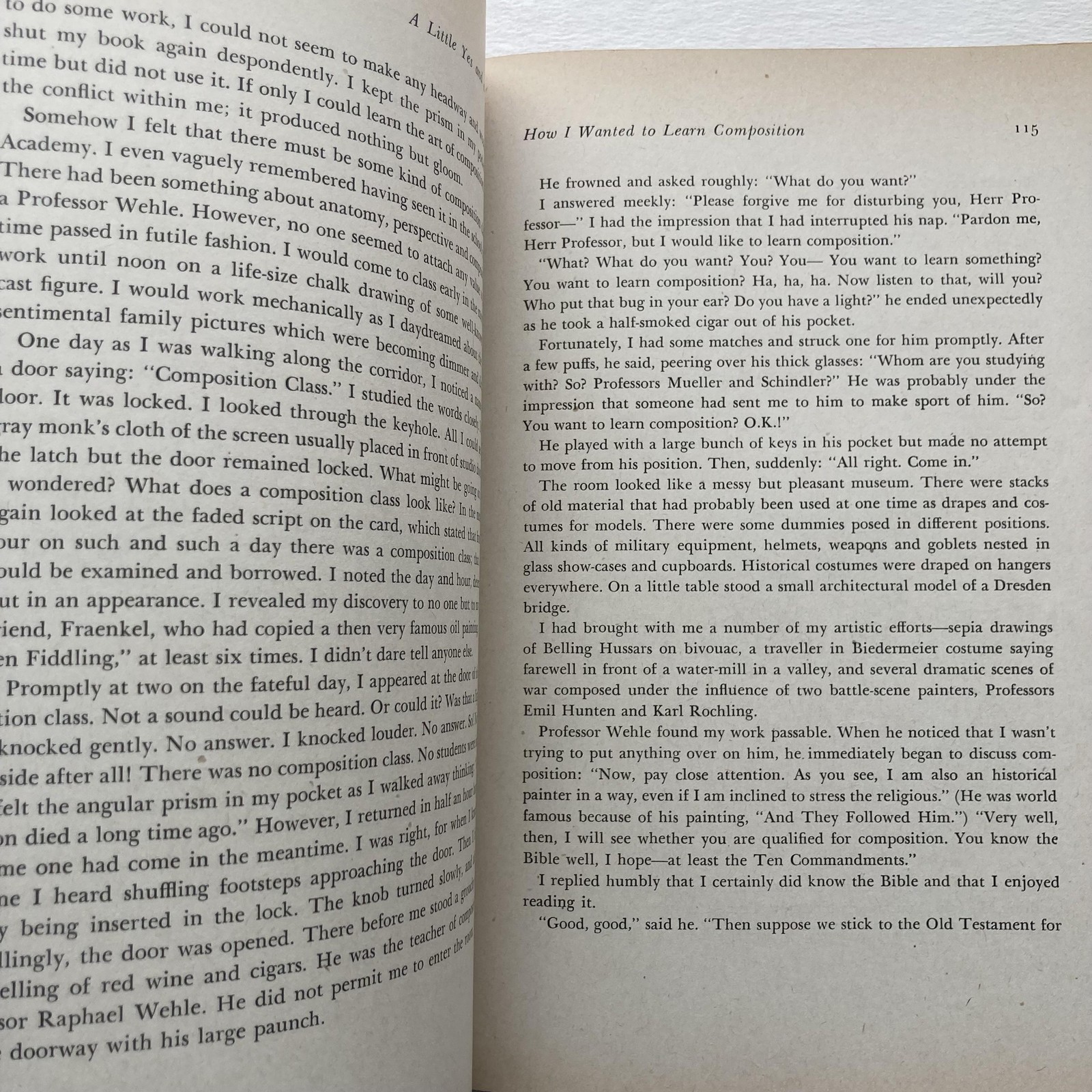 Vintage 1946 A Little Yes and a Big No George Grosz Autobiography Hardcover Book