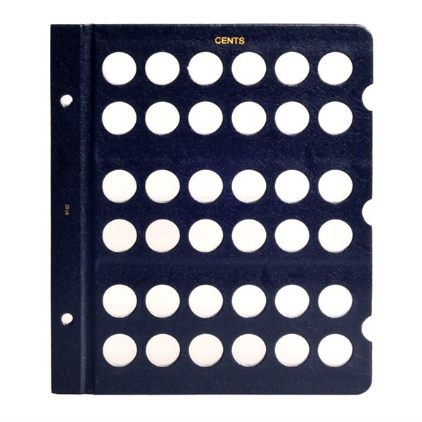 Whitman Album For US Cents Collection Blank 2 Pages 72 Holes For Pennys New Best