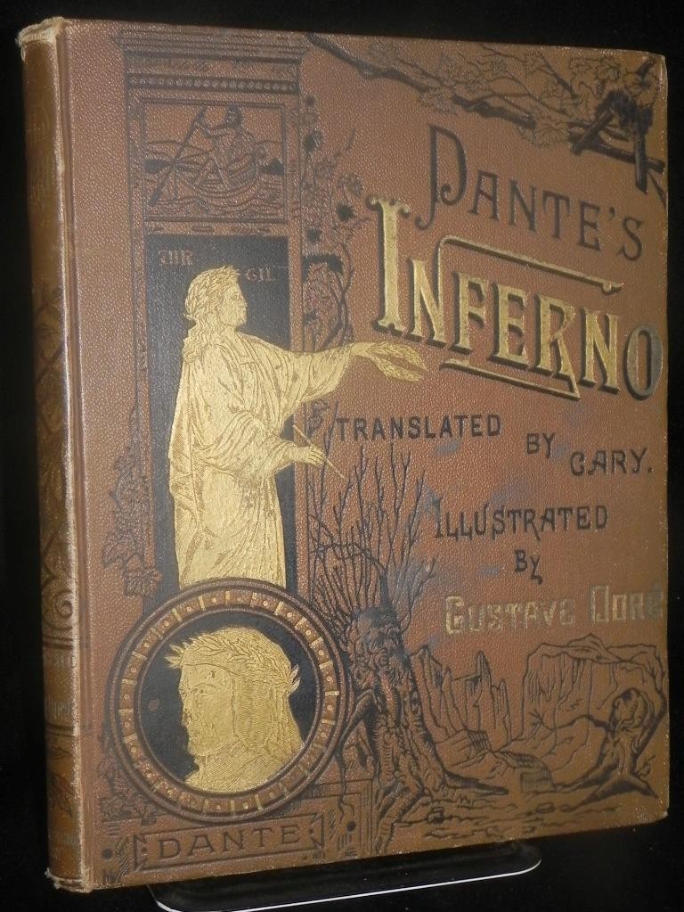 Huge Dante’s Inferno 1880’s 75 illustrations by Gustave Dore Plates!!!