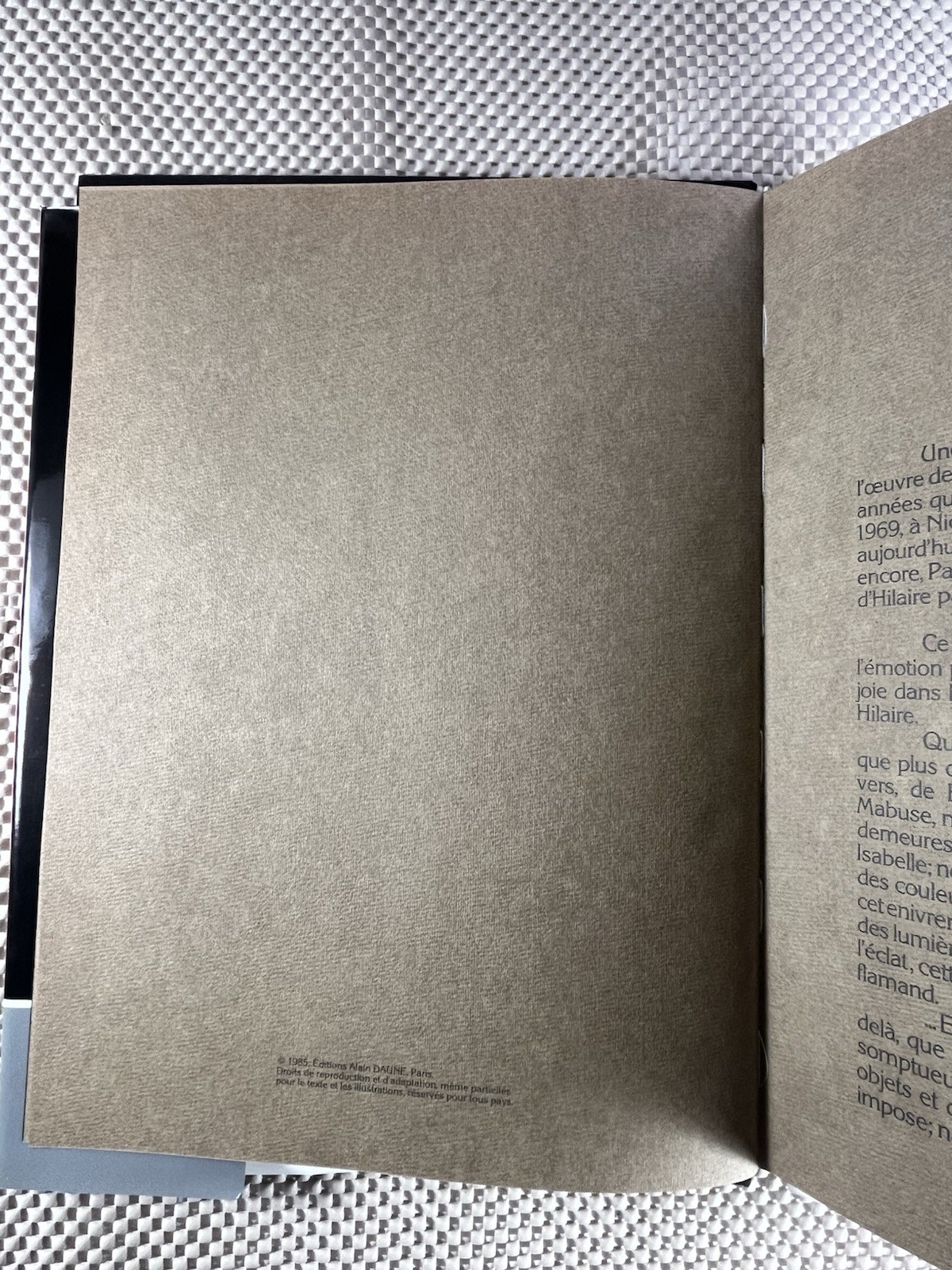 1980s French Art Book ~ Hilaire ~ Éditions Alain Daune Paris ~ No. 484/3000 HC