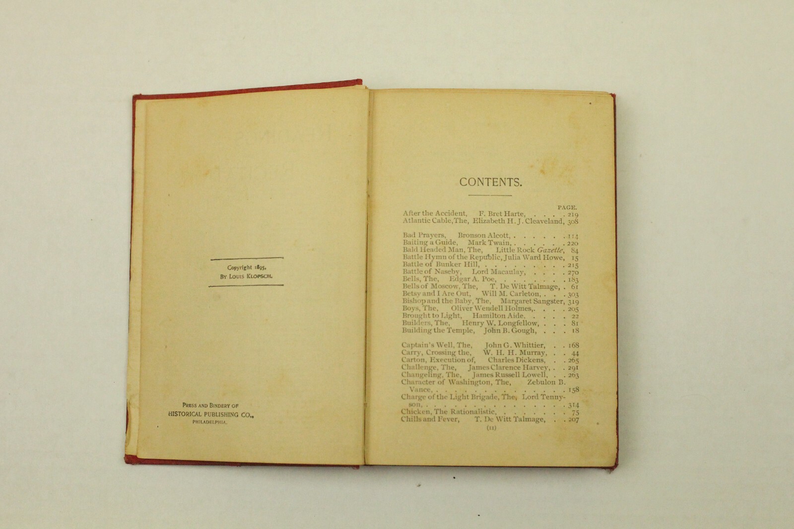 Antique 1895 READINGS & RECITATIONS For WINTER EVENINGS, THE CHRISTIAN HERALD