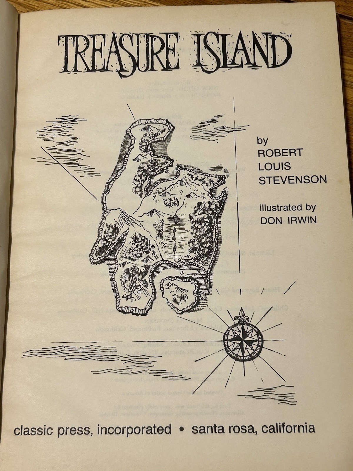 Treasure Island: Educator Classic Library by Robert Louis Stevenson (1968, HC)