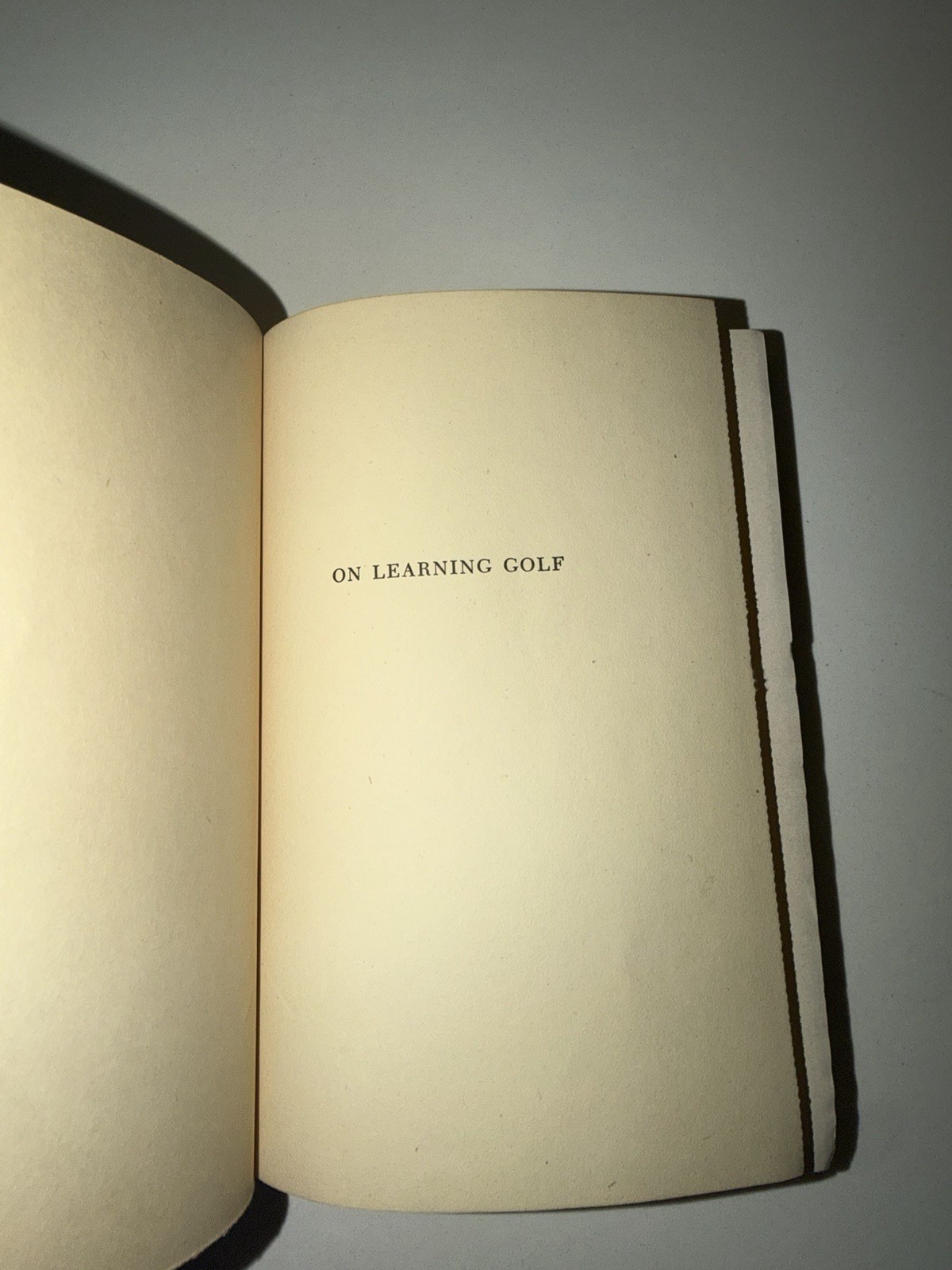 On Learning Golf Percy Boomer 1946 First Edition Alfred A. Knopf Hardcover