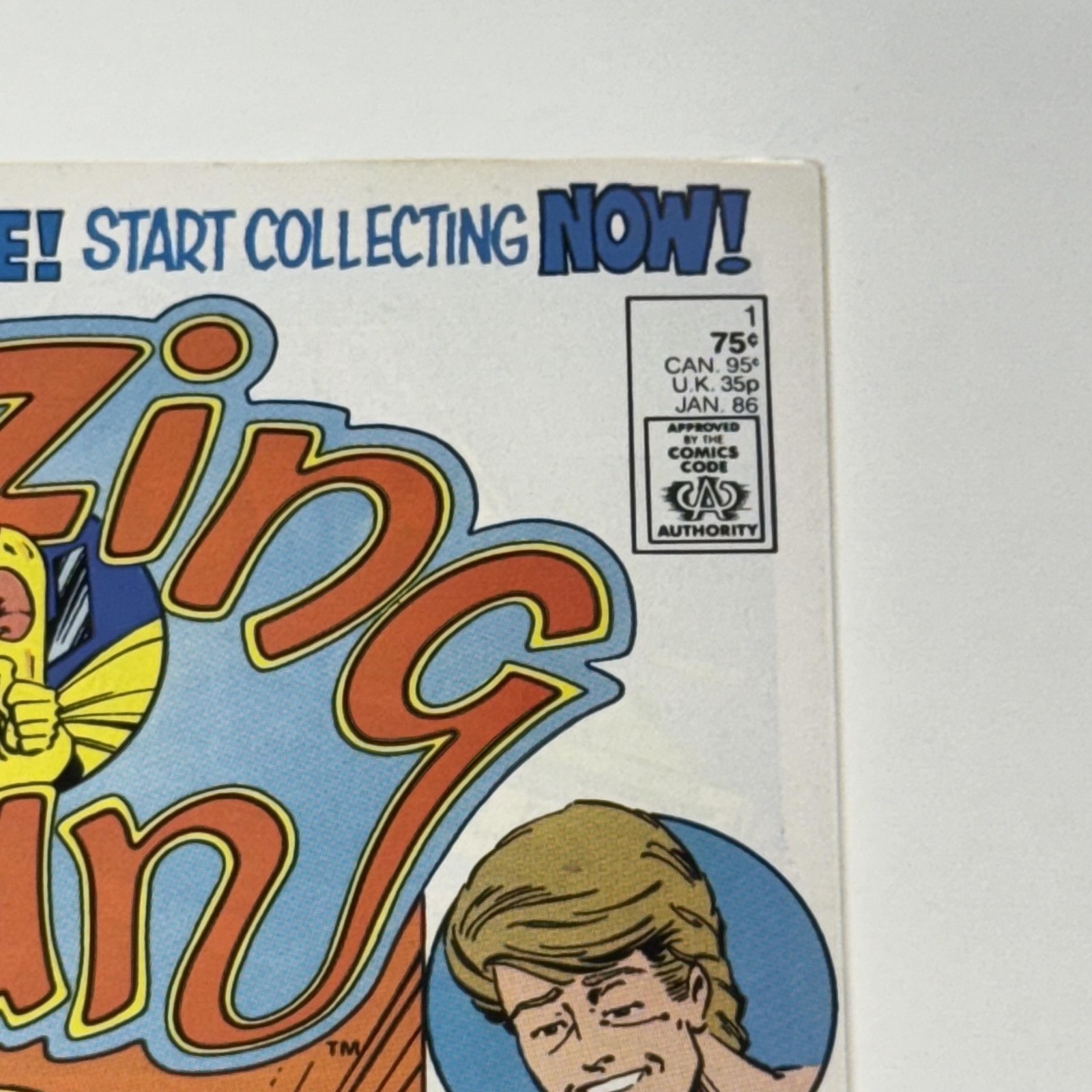 Vintage ‘Mazing Man #1 DC Comics 1986 First Issue Superhero Comic Book 50th Logo