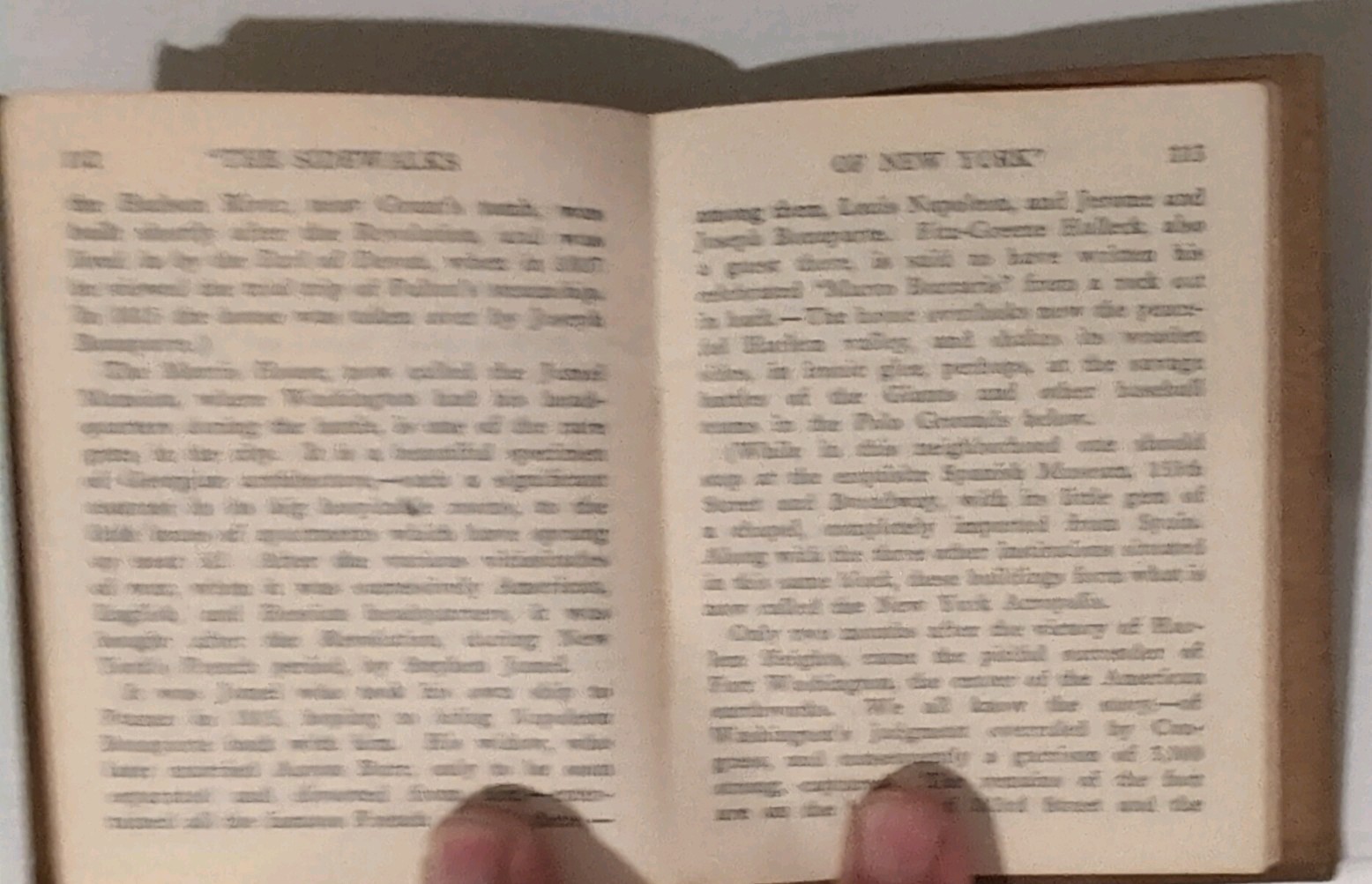 Antique Book – The Sidewalks Of New York 1923 Bowman Hotels Leather Library Co
