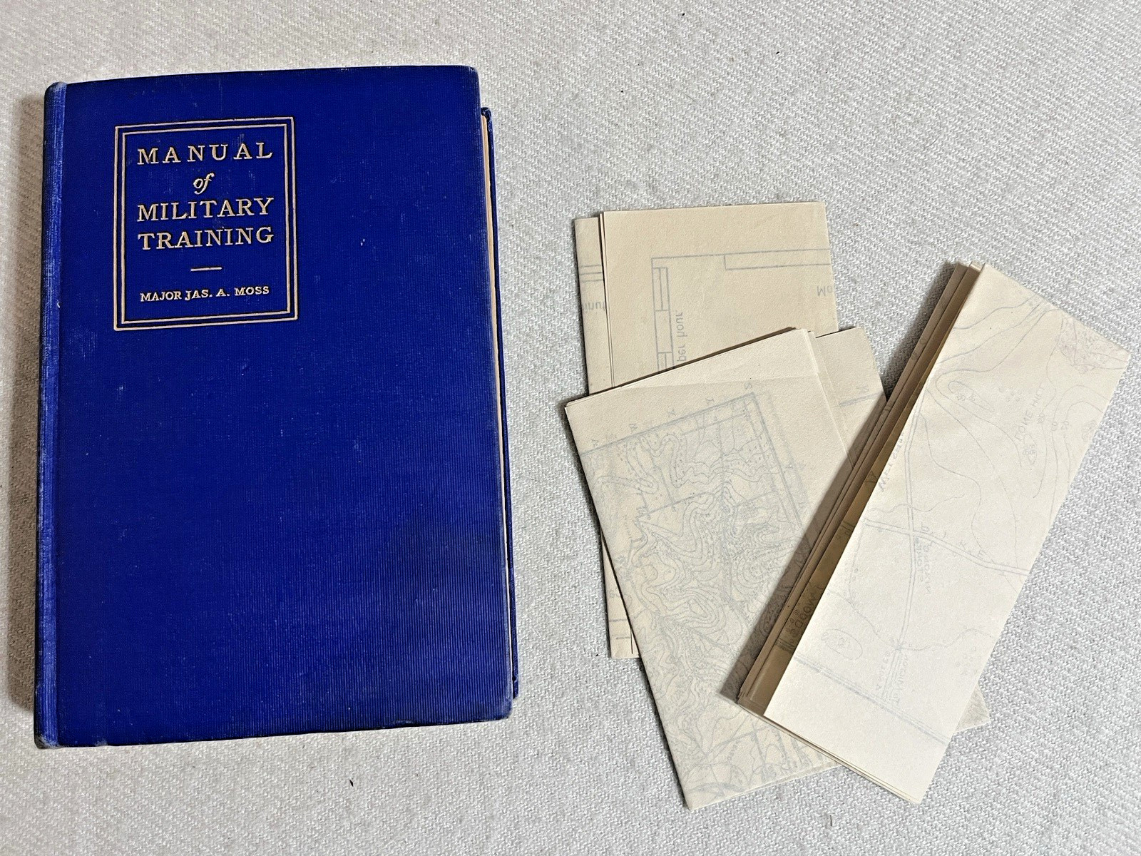 Manual of Military Training – 1917 + 3 MAPS by Major James A. Moss