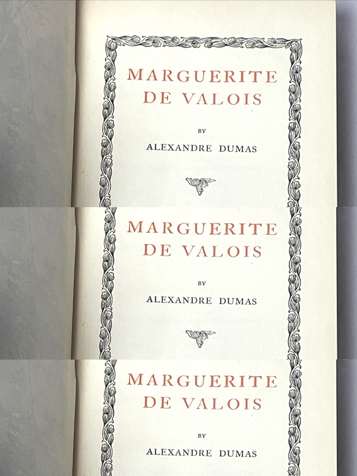 1899 Alexandre Dumas Set of 7 Decorative Gilt Hardcover Books Little Brown