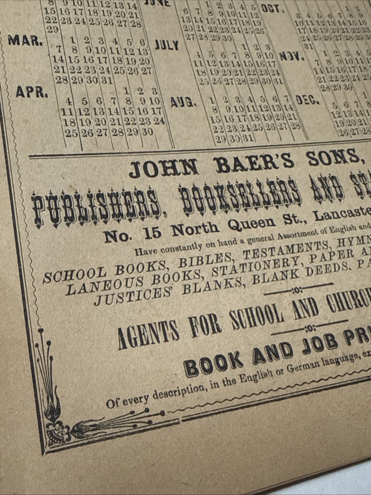 Antique 1880 Rev Irl R Hicks Almanac Quack Medicine Ads Vtg Lancaster PA