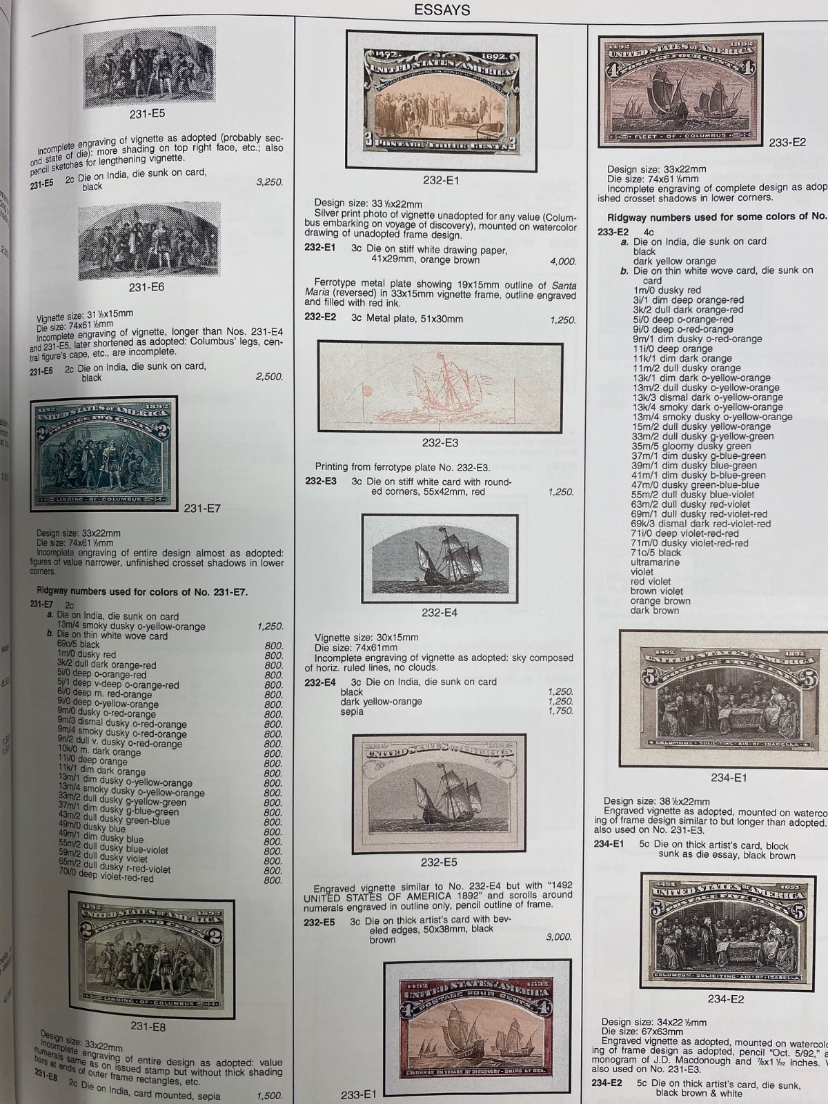 SCOTT Specialized Catalogue US ESSAYS & PROOFS Illustrated Book NEW Condition