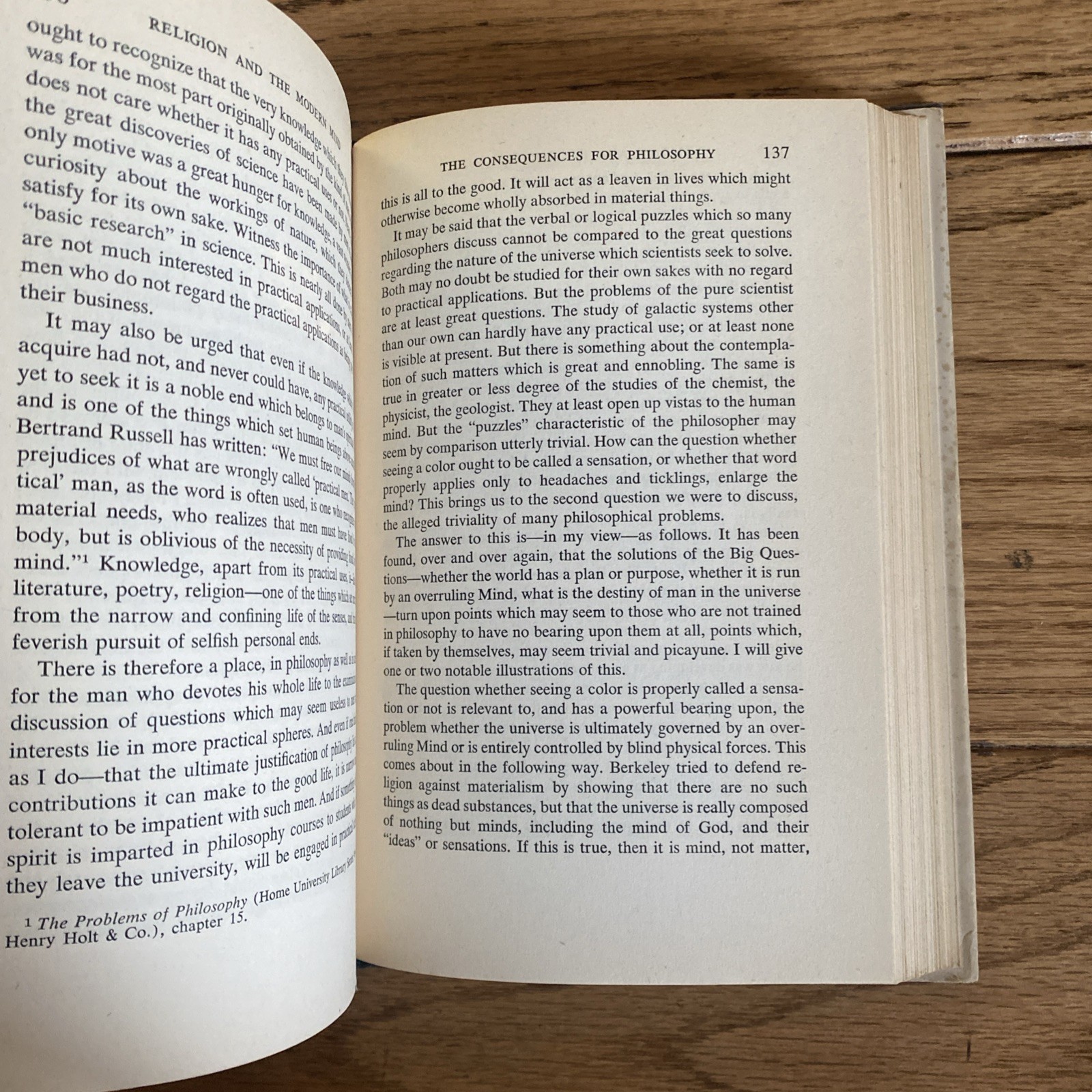 “Religion and the Modern Mind” W.T. Stace (1952) 1st Edition HCDJ