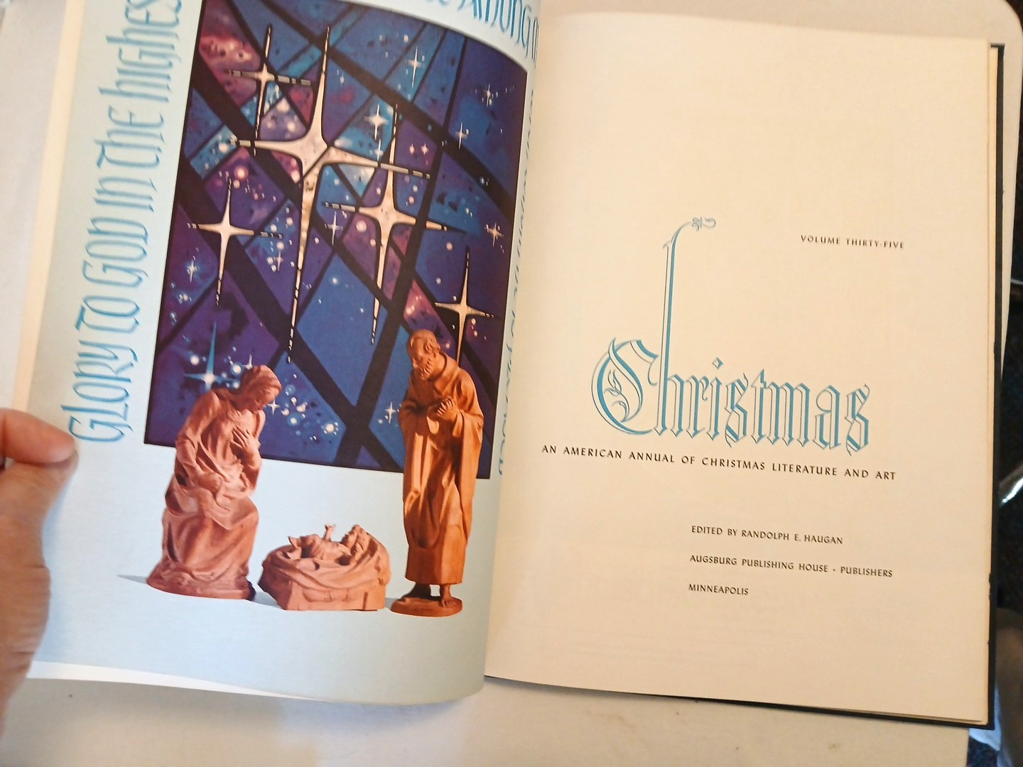 1965 American Annual of Christmas Literature & Art Vol. 35 First Edition Vintage