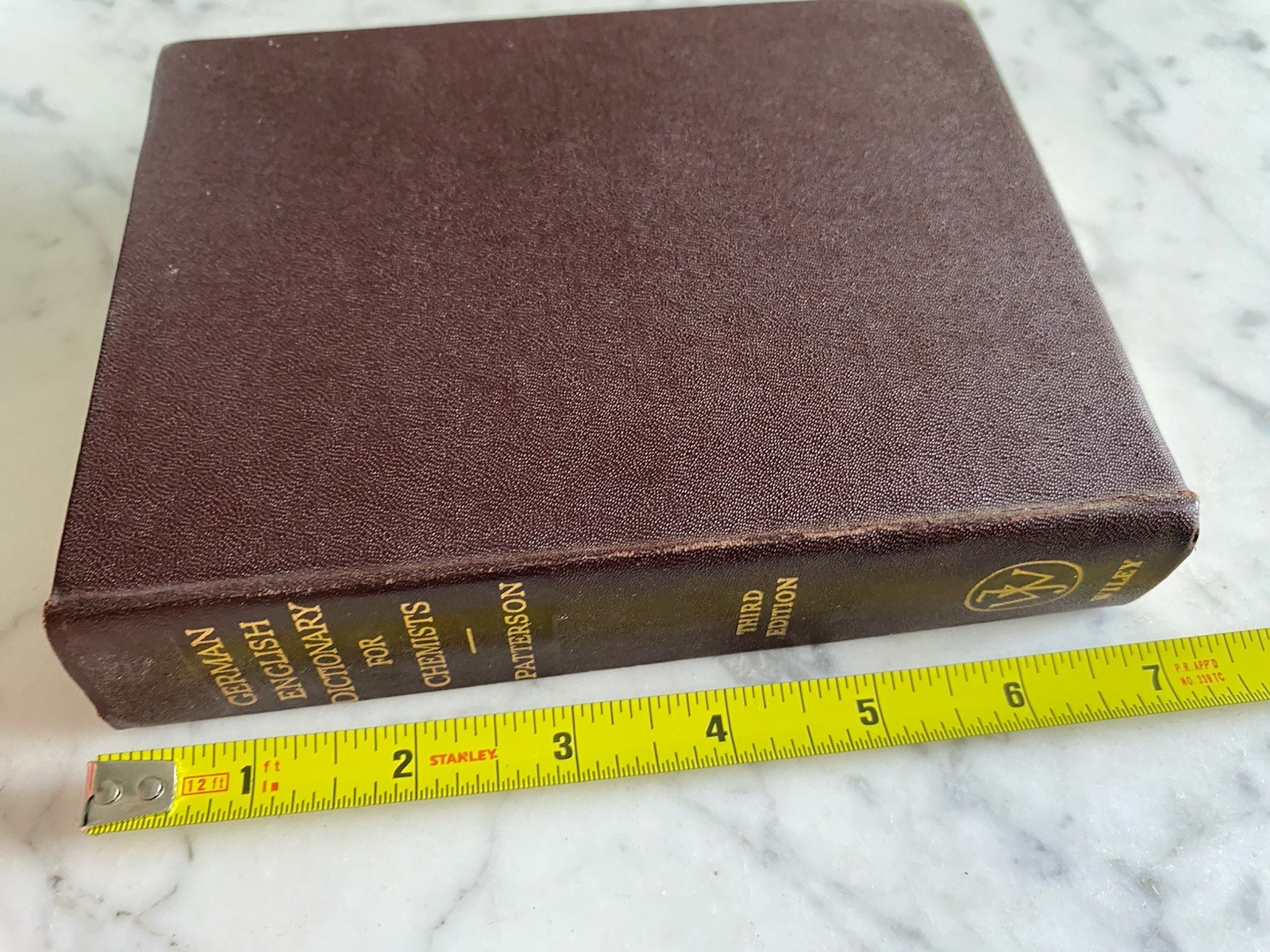 Vintage Book: A German English Dictionary for Chemists Patterson 1965 Wiley