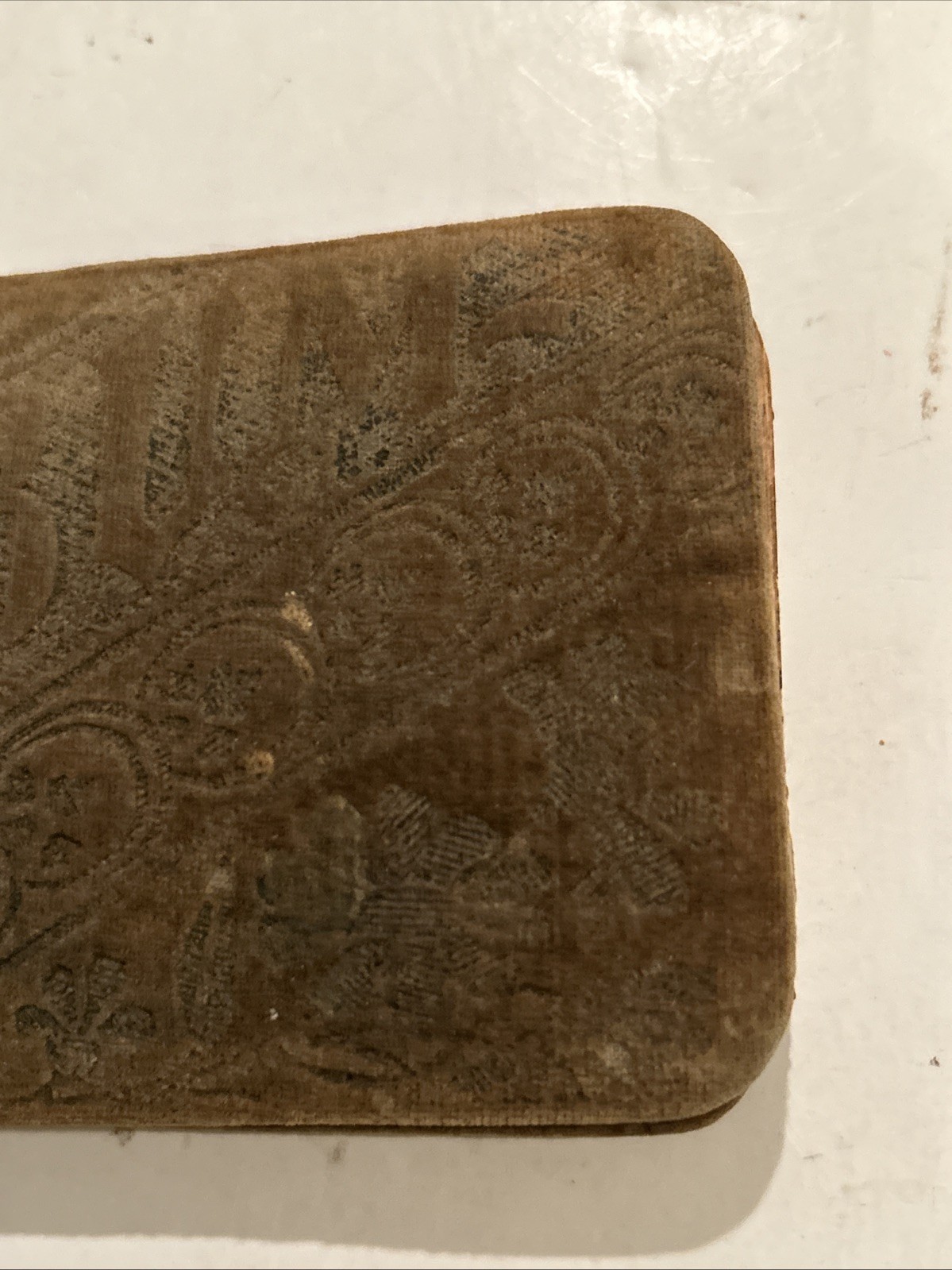 Antique Autograph Book Velvet Victorian Signed 1890s